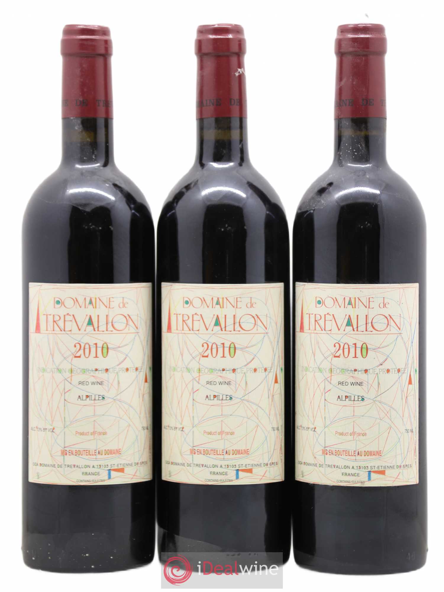 Alpilles Trévallon (Domaine de) Eloi Dürrbach 2010 - Lot de 3 bouteilles - 0