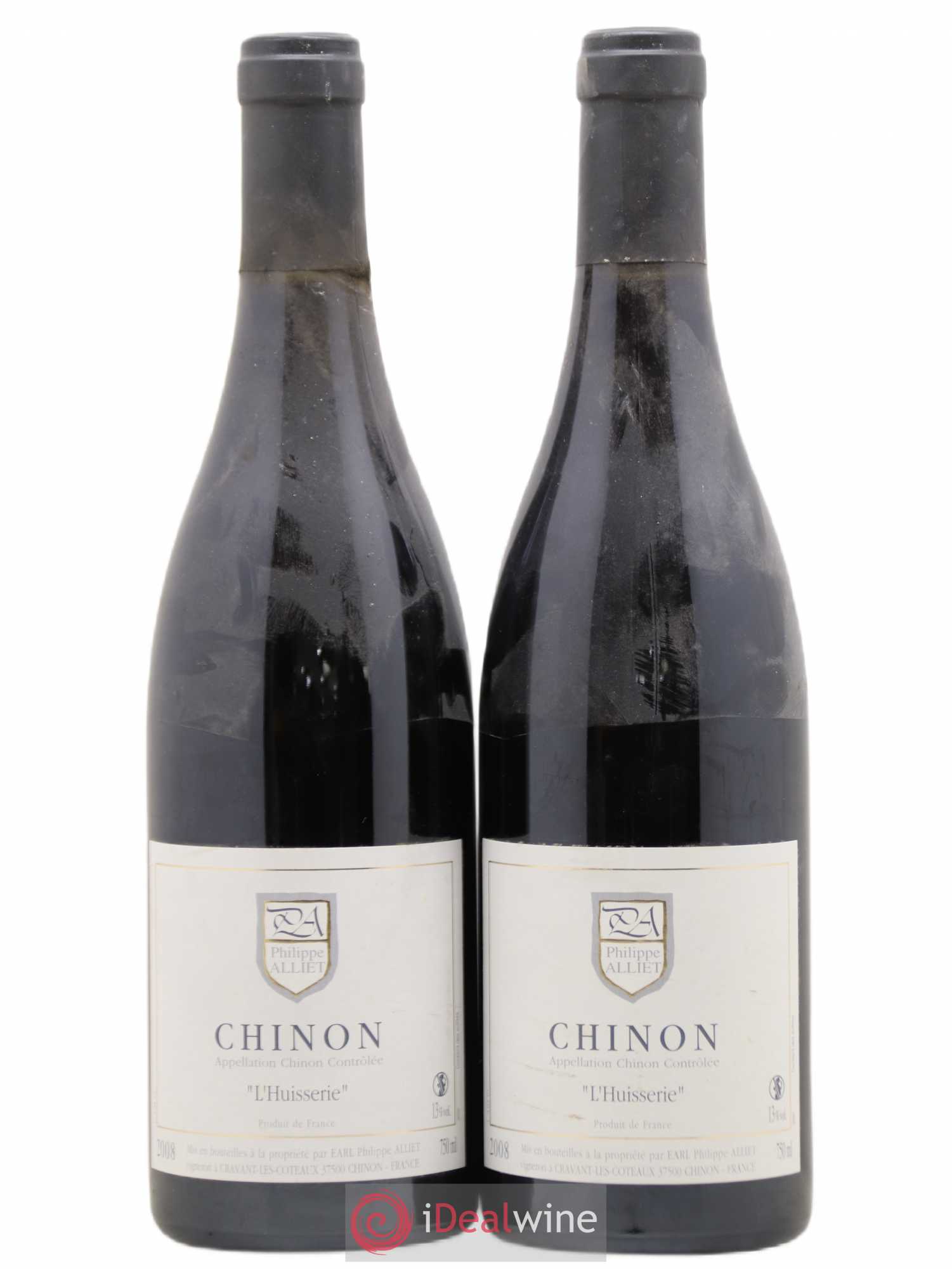 Chinon L'Huisserie Philippe Alliet 2008 - Lot de 2 bouteilles - 0