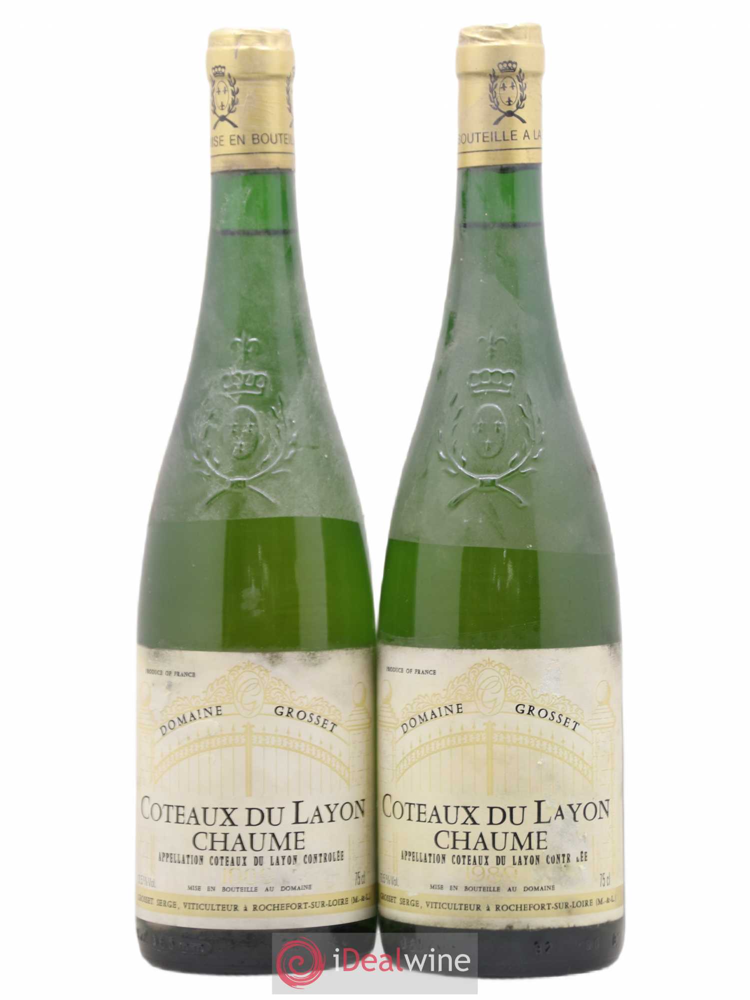 Coteaux du Layon Chaume Grosset 1989 - Lotto di 2 bottiglie - 0