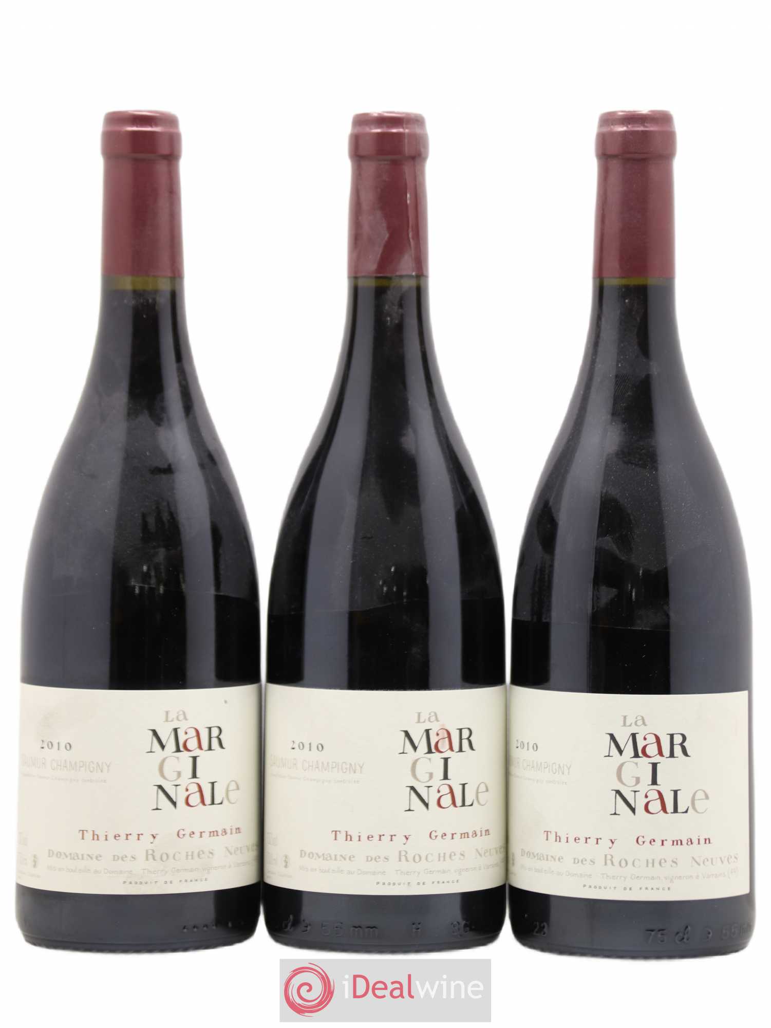 Saumur-Champigny La Marginale Domaine des Roches Neuves - Thierry Germain 2010 - Lot de 3 bouteilles - 0