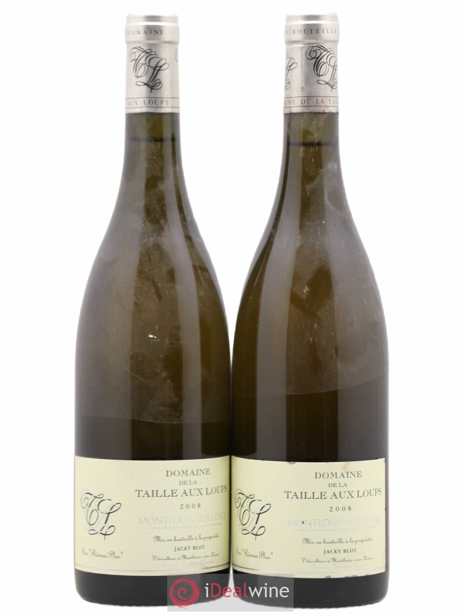 Montlouis-sur-Loire Rémus Plus La Taille aux Loups - Jacky Blot 2008 - Lot de 2 bouteilles - 0