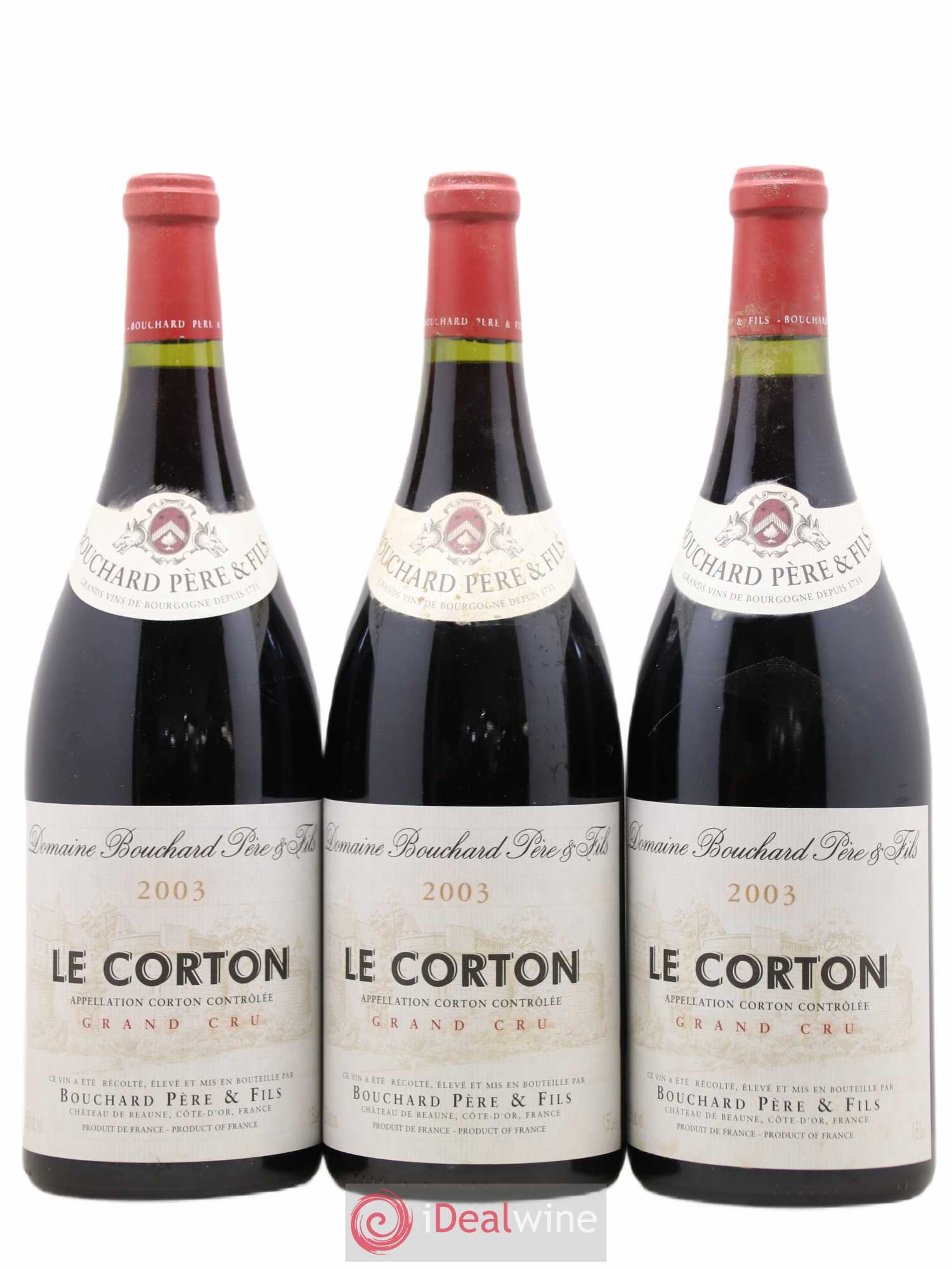 Corton Grand Cru Le Corton Bouchard Père & Fils 2003 - Lot de 3 magnums - 0