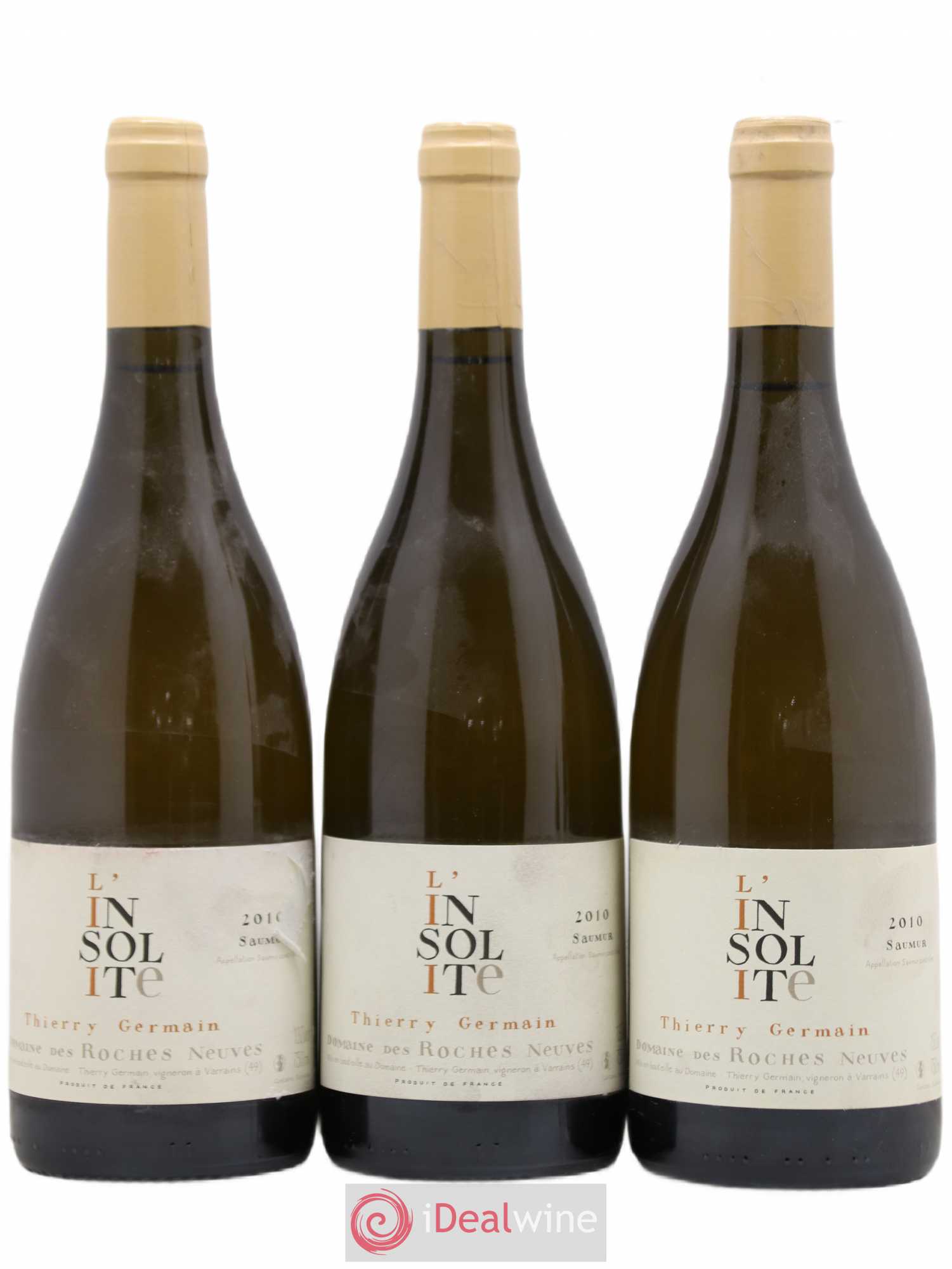 Saumur Insolite Domaine des Roches Neuves - Thierry Germain 2010 - Lot de 3 bouteilles - 0