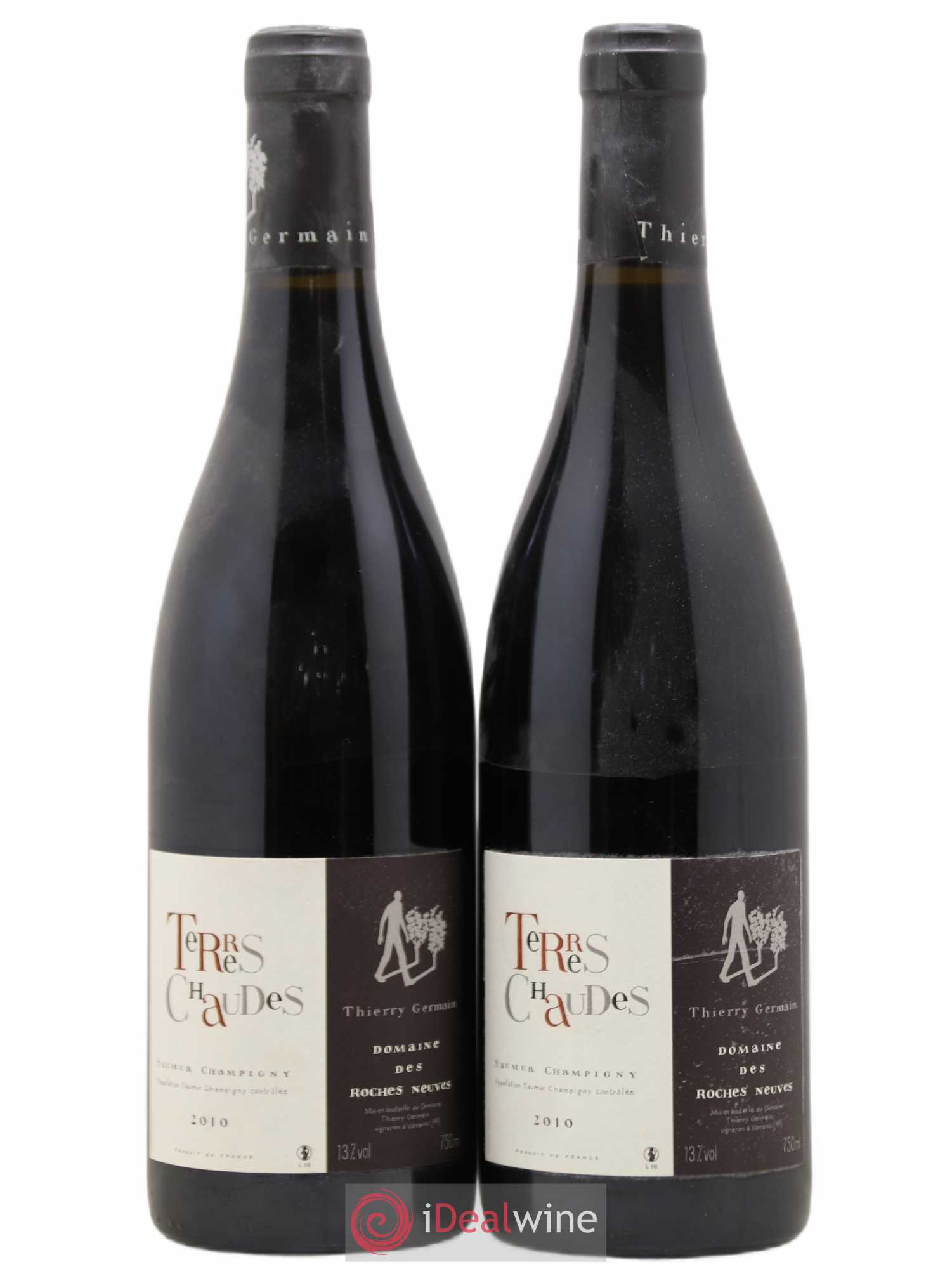 Saumur-Champigny Terres Chaudes Domaine des Roches Neuves - Thierry Germain 2010 - Lot de 2 bouteilles - 0
