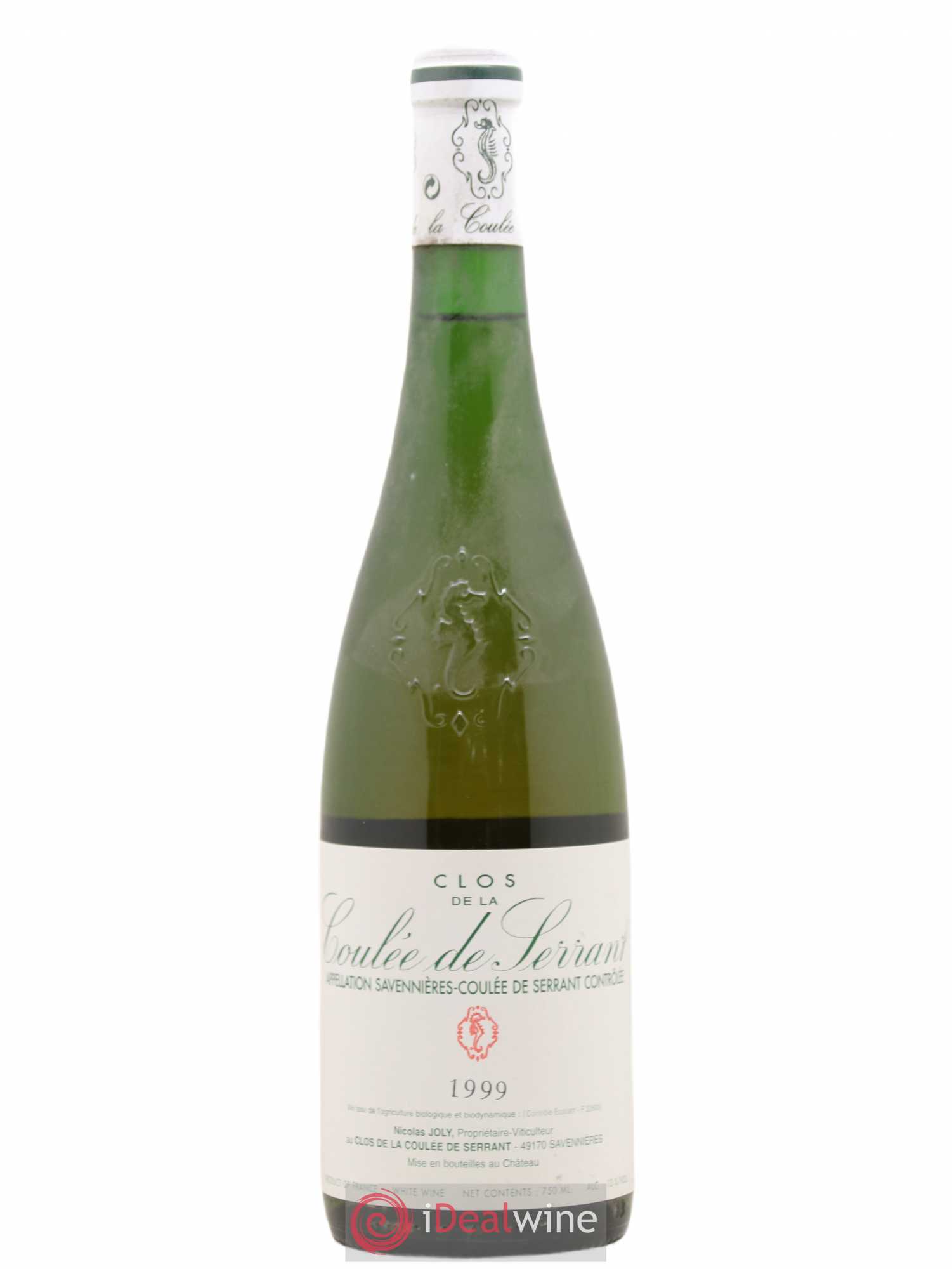 Savennières Clos de la Coulée de Serrant Vignobles de la Coulée de Serrant - Nicolas Joly 1999 - Lot de 1 bouteille - 0