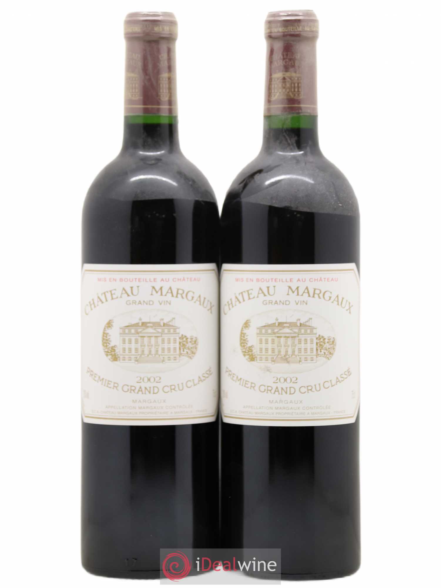 Château Margaux 1er Grand Cru Classé 2002 - Lot de 2 bouteilles - 0