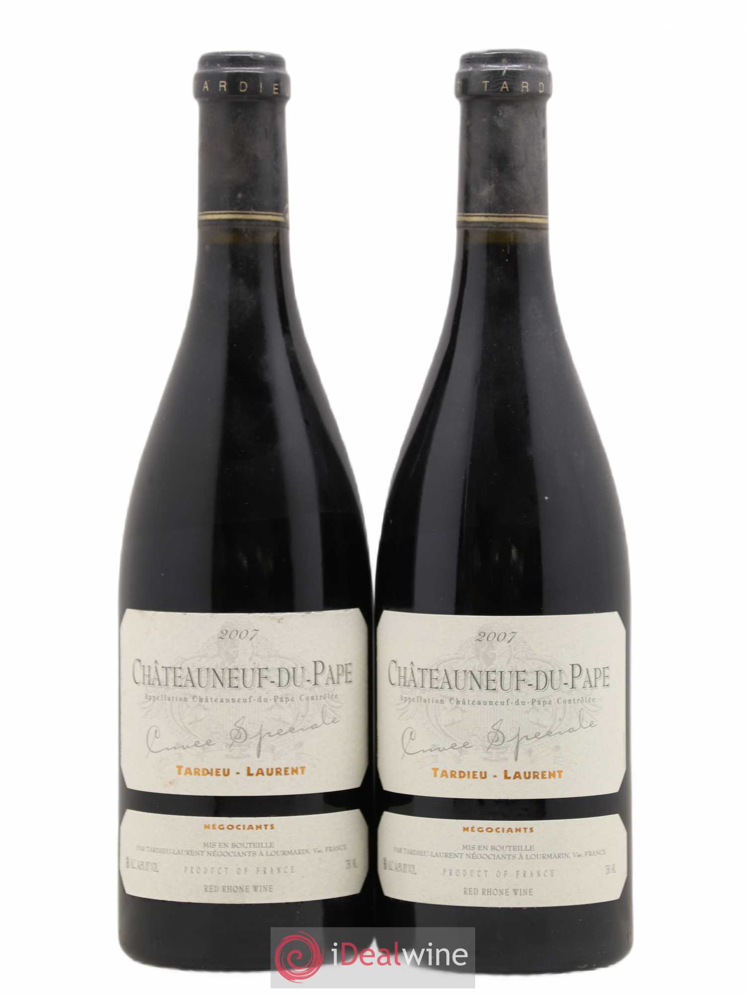 Châteauneuf-du-Pape Tardieu-Laurent Cuvée spéciale Famille Tardieu 2007 - Lot de 2 bouteilles - 0