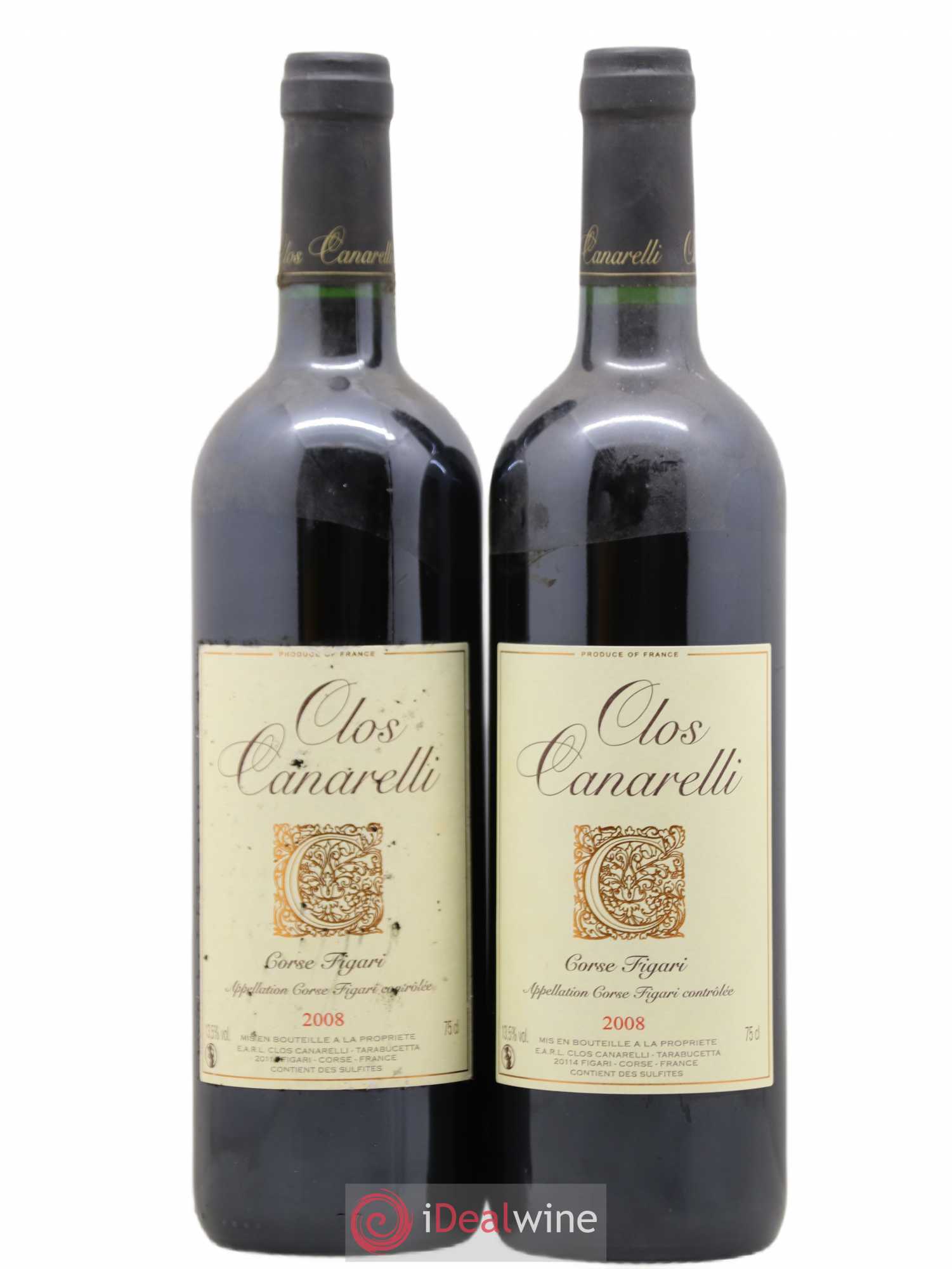 Figari Clos Canarelli 2008 - Lot de 2 bouteilles - 0