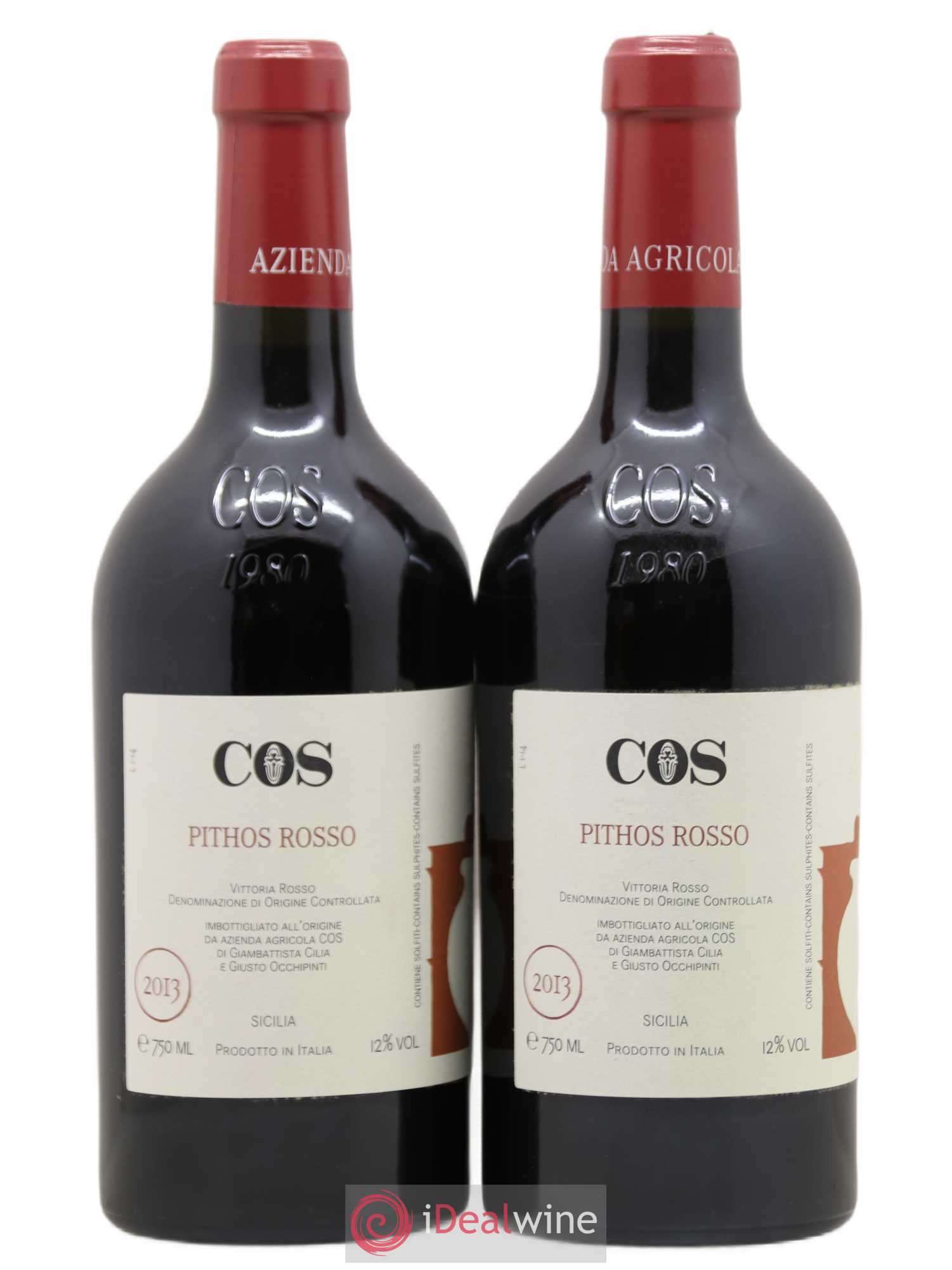 Vittoria Rosso DOC Azienda Agricola Cos Pithos 2013 - Lot de 2 bouteilles - 1