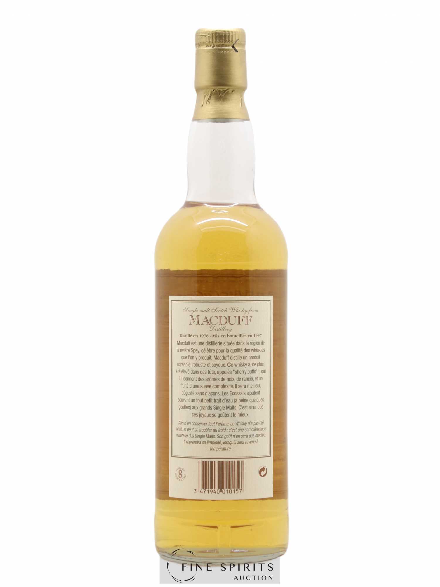 Macduff 18 years 1978 Signatory Vintage Sherry Casks - One of 2500 - bottled 1997 The Antique Collection - Lot de 1 bouteille - 2