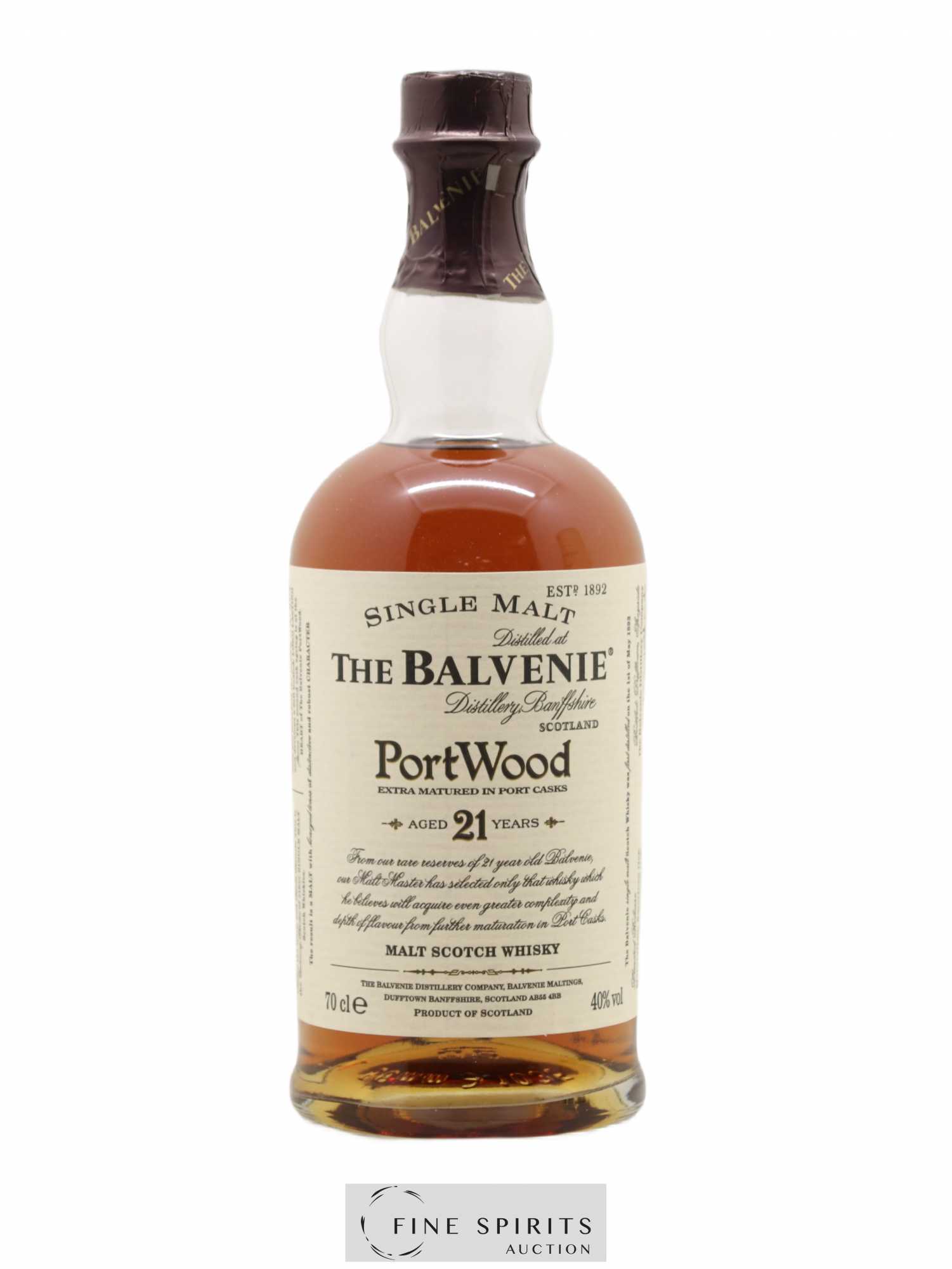 Balvenie (The) 21 years Of. PortWood - Lot de 1 bouteille - 1