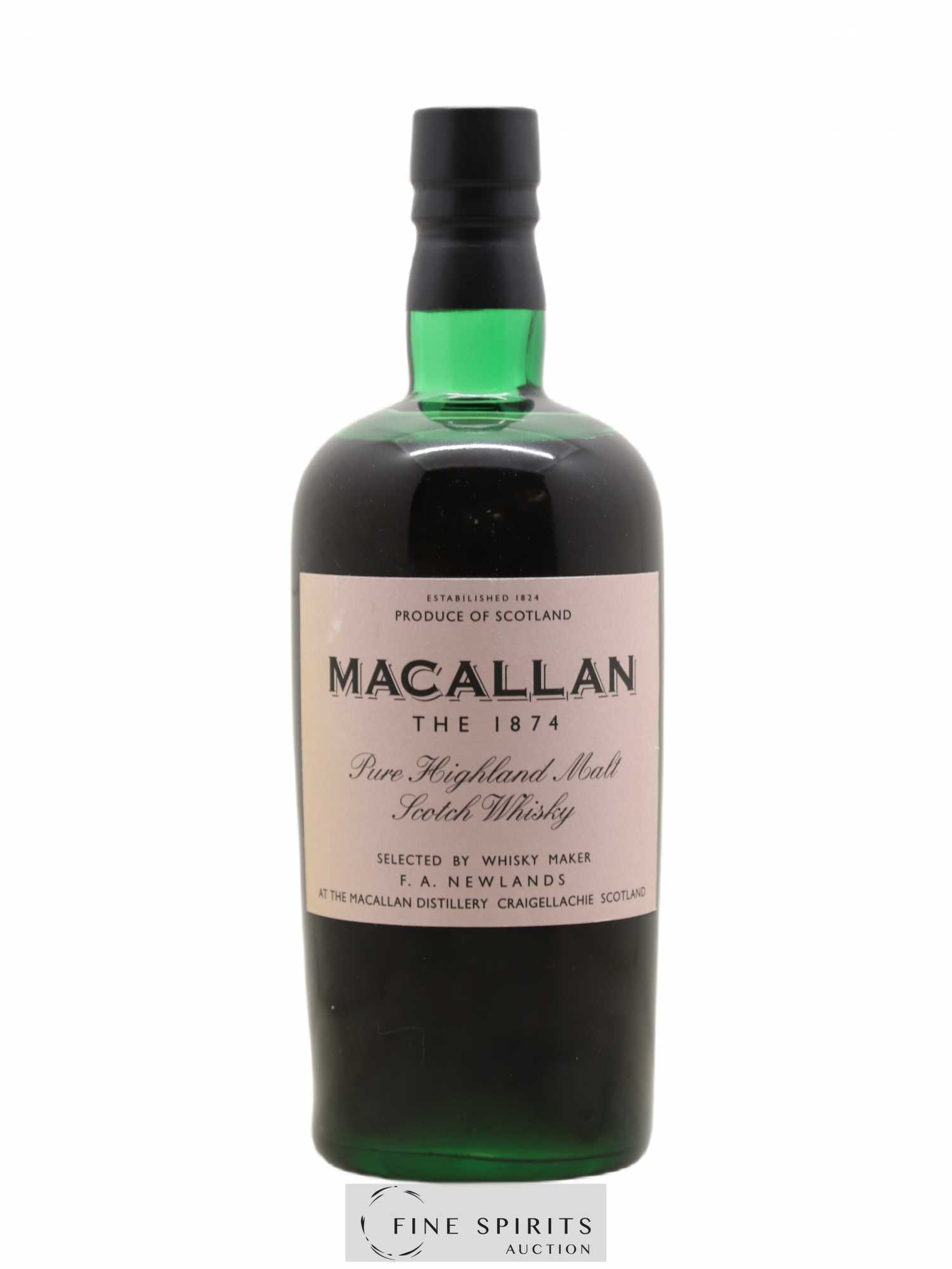 Macallan (The) 1874 Of. Replique 1874 - Lot de 1 bouteille - 1
