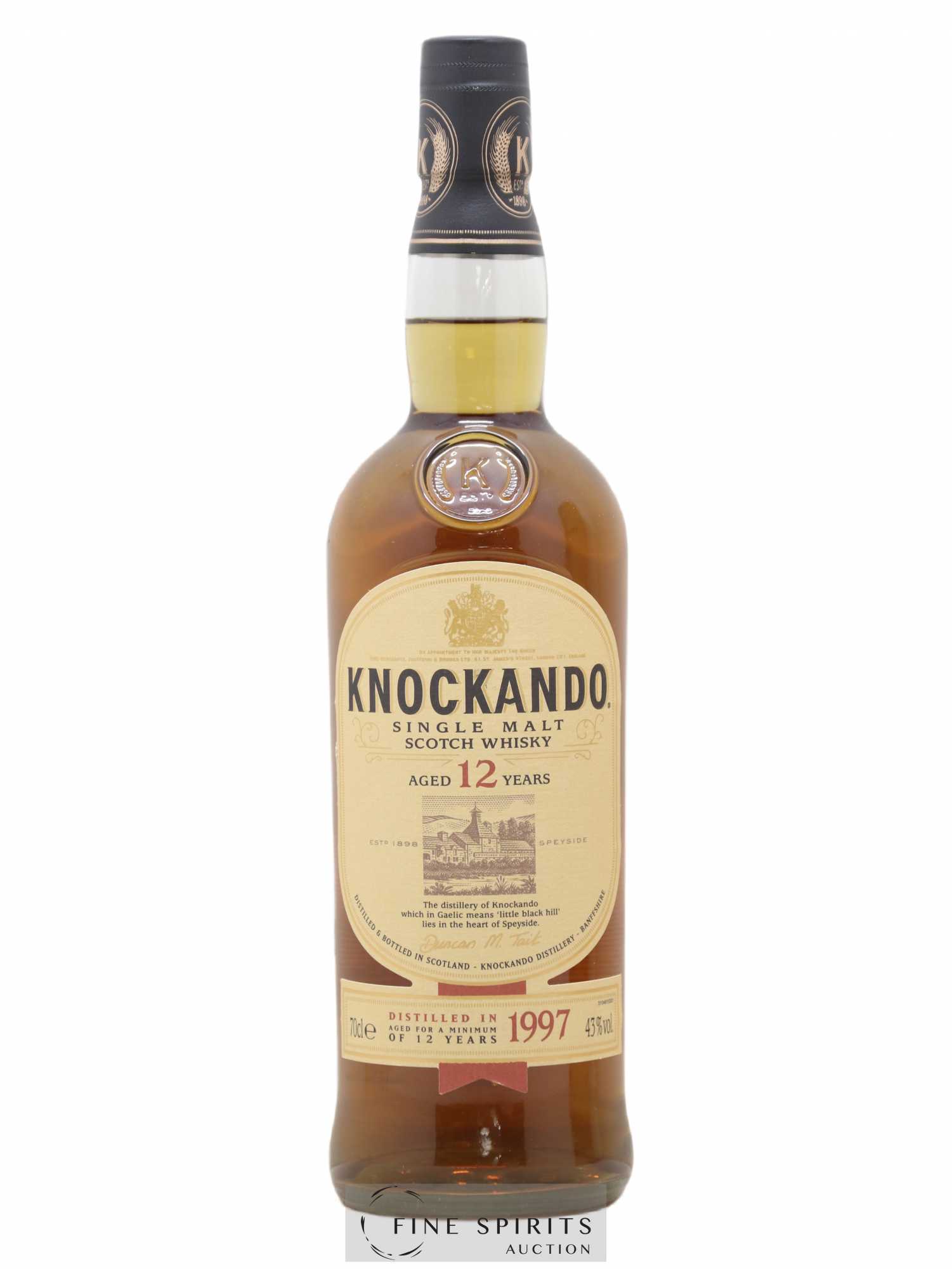 Knockando 12 years 1997 Of. - Lot de 1 bouteille - 1