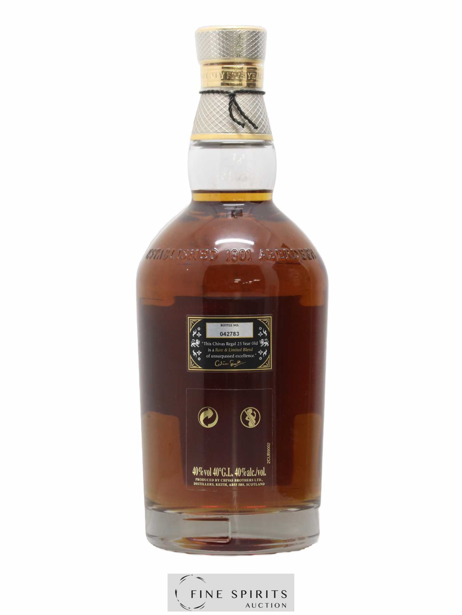 Chivas Regal 25 years Of. - Posten von 1 Flasche - 2