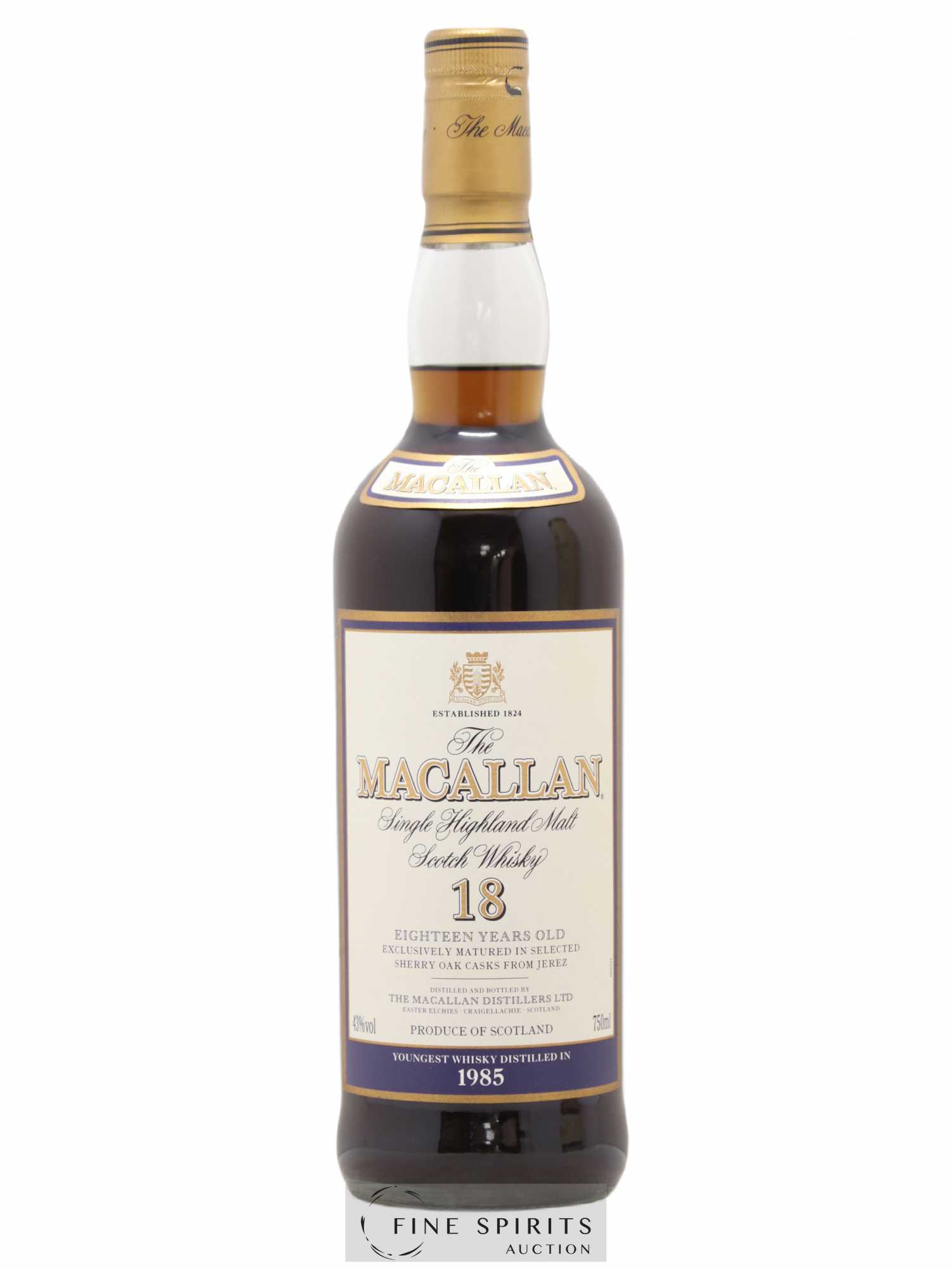 Macallan (The) 18 years 1985 Of. Selected Sherry Oak Casks - Lot de 1 bouteille - 1