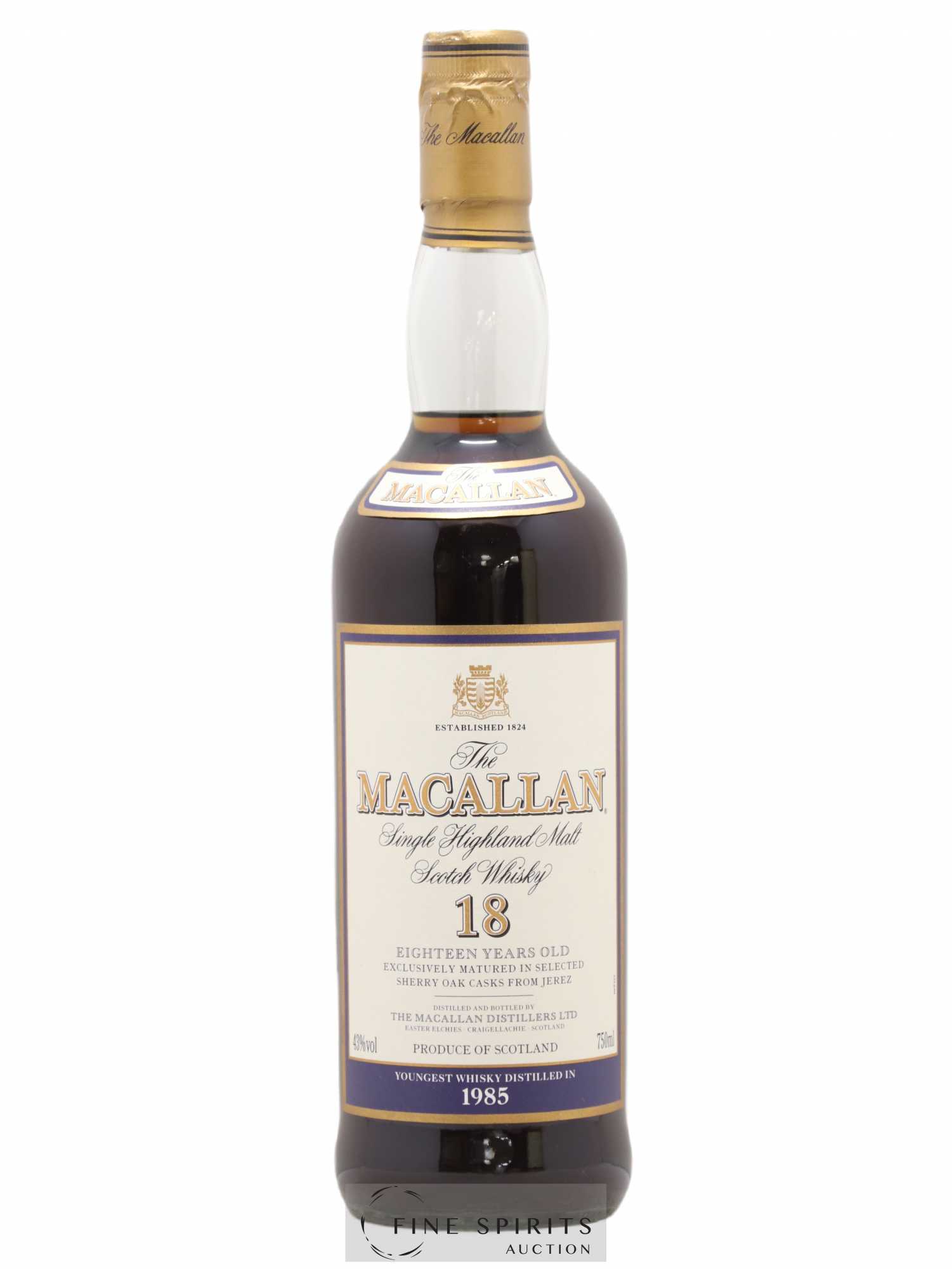 Macallan (The) 18 years 1985 Of. Selected Sherry Oak Casks - Posten von 1 Flasche - 1