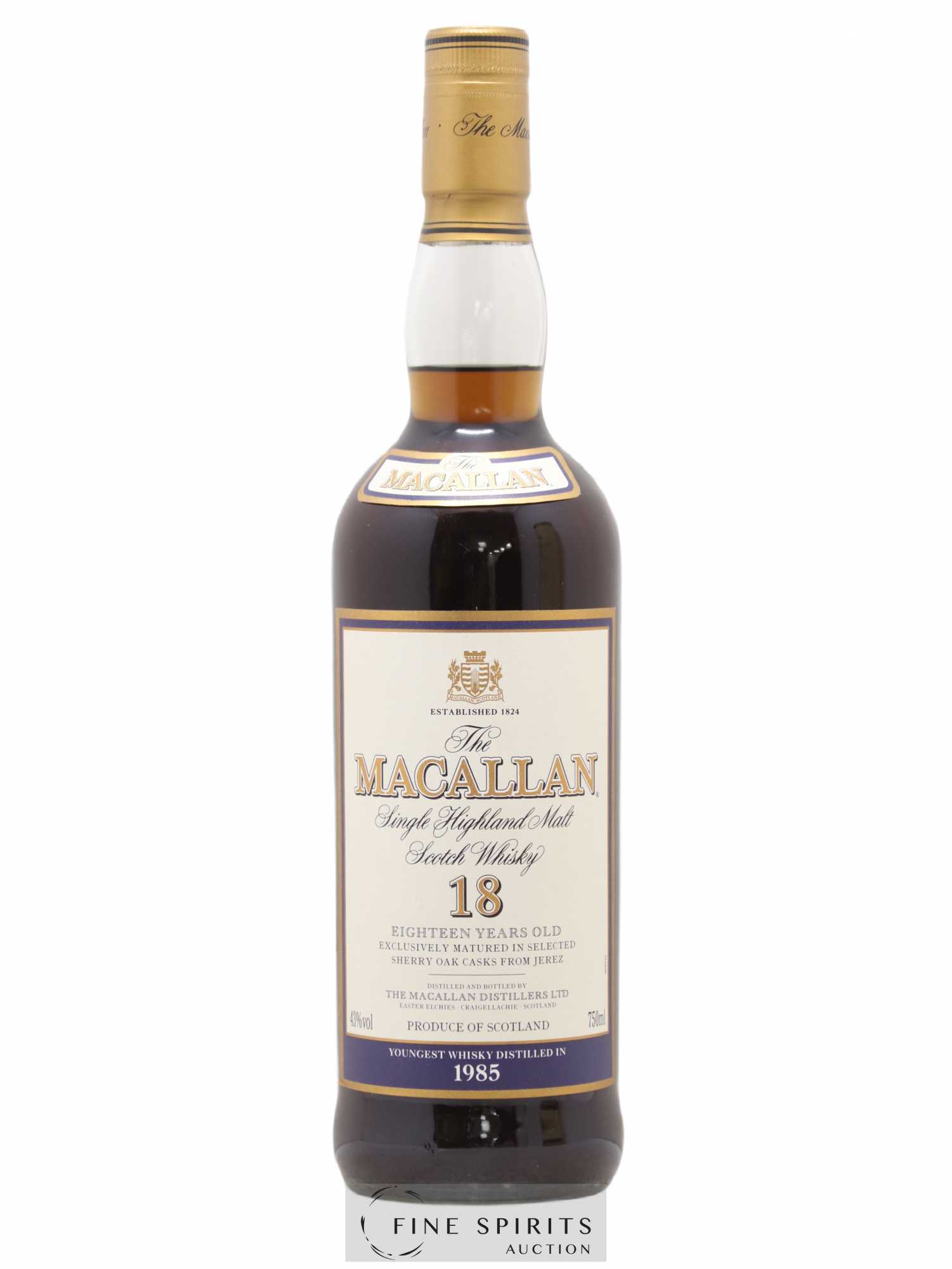 Macallan (The) 18 years 1985 Of. Selected Sherry Oak Casks - Lot de 1 bouteille - 1