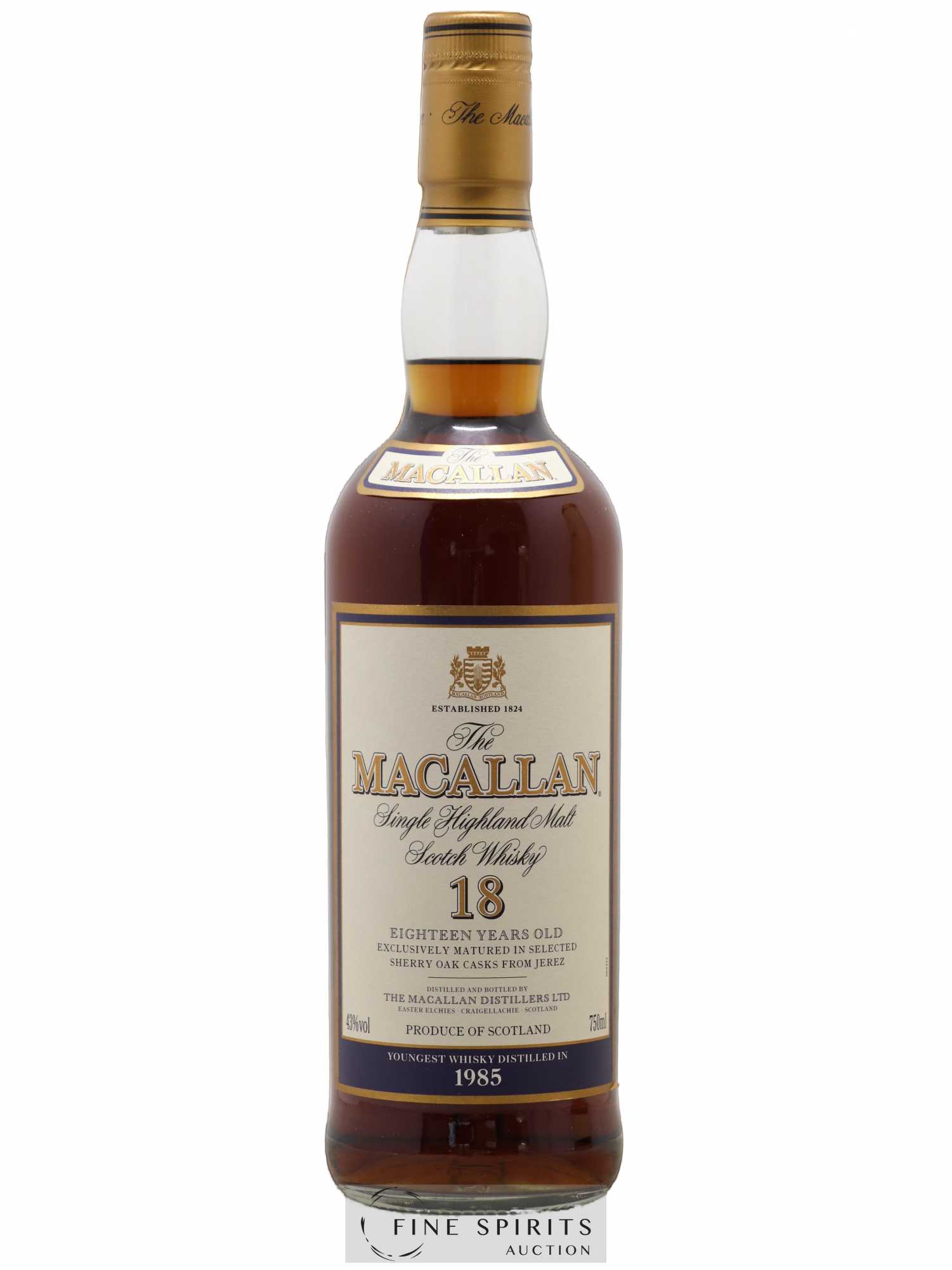 Macallan (The) 18 years 1985 Of. Selected Sherry Oak Casks - Lot de 1 bouteille - 1