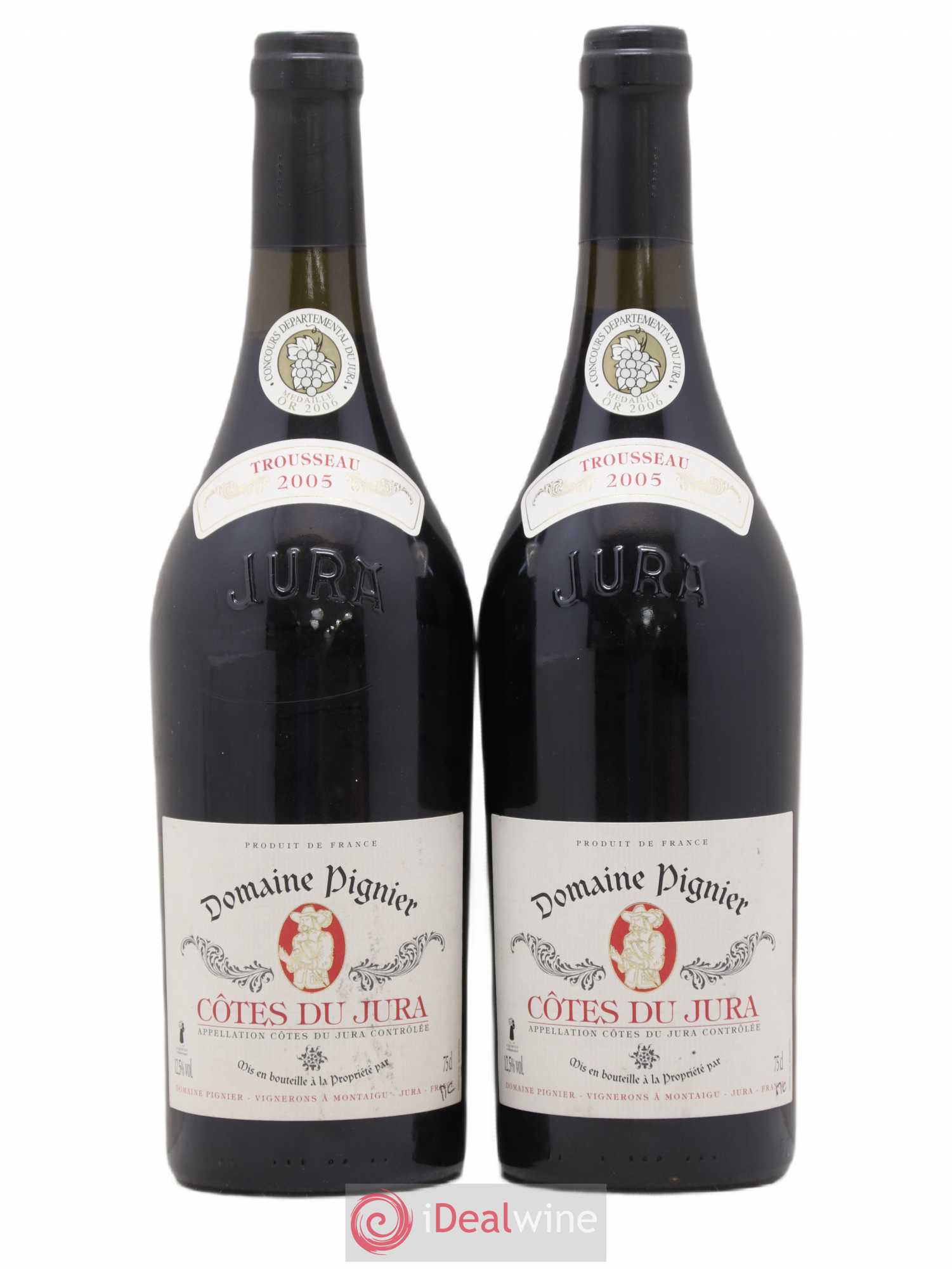 Côtes du Jura Trousseau Pignier 2005 - Lot de 2 bouteilles - 0