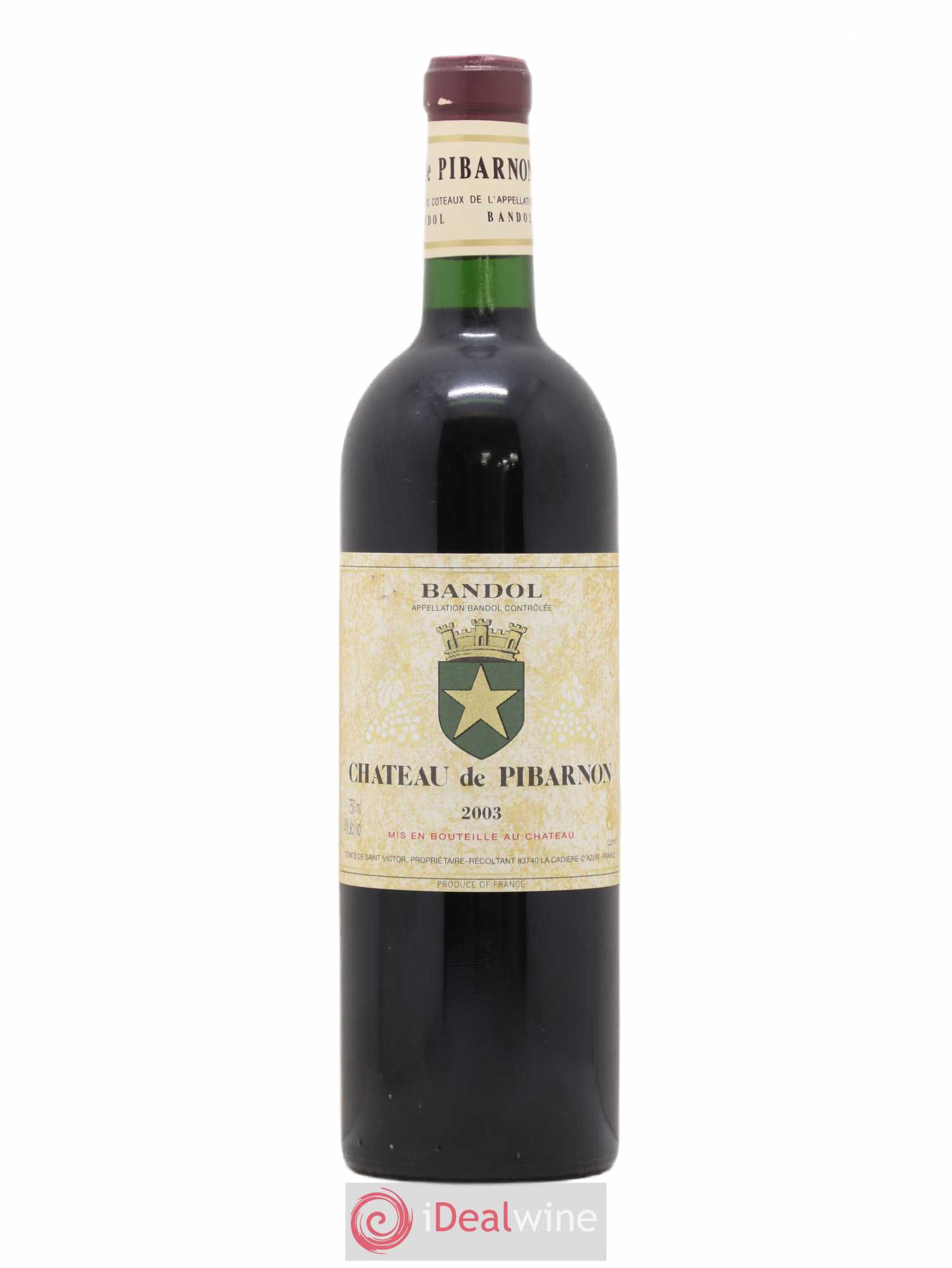 Bandol Château de Pibarnon Comte de Saint-Victor 2003 - Lot de 1 bouteille - 0