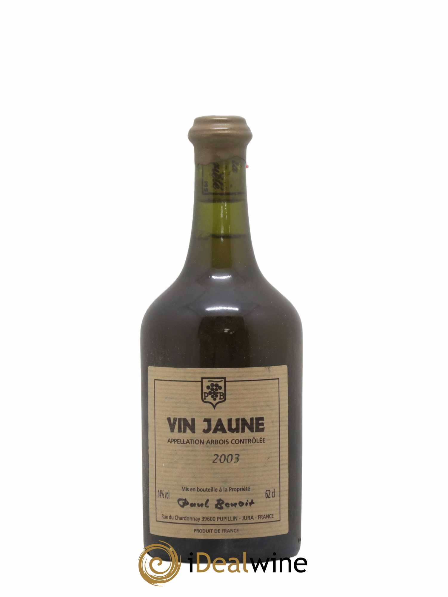 Côtes du Jura Vin Jaune Paul Benoit 2003 - Lot de 1 bouteille - 0