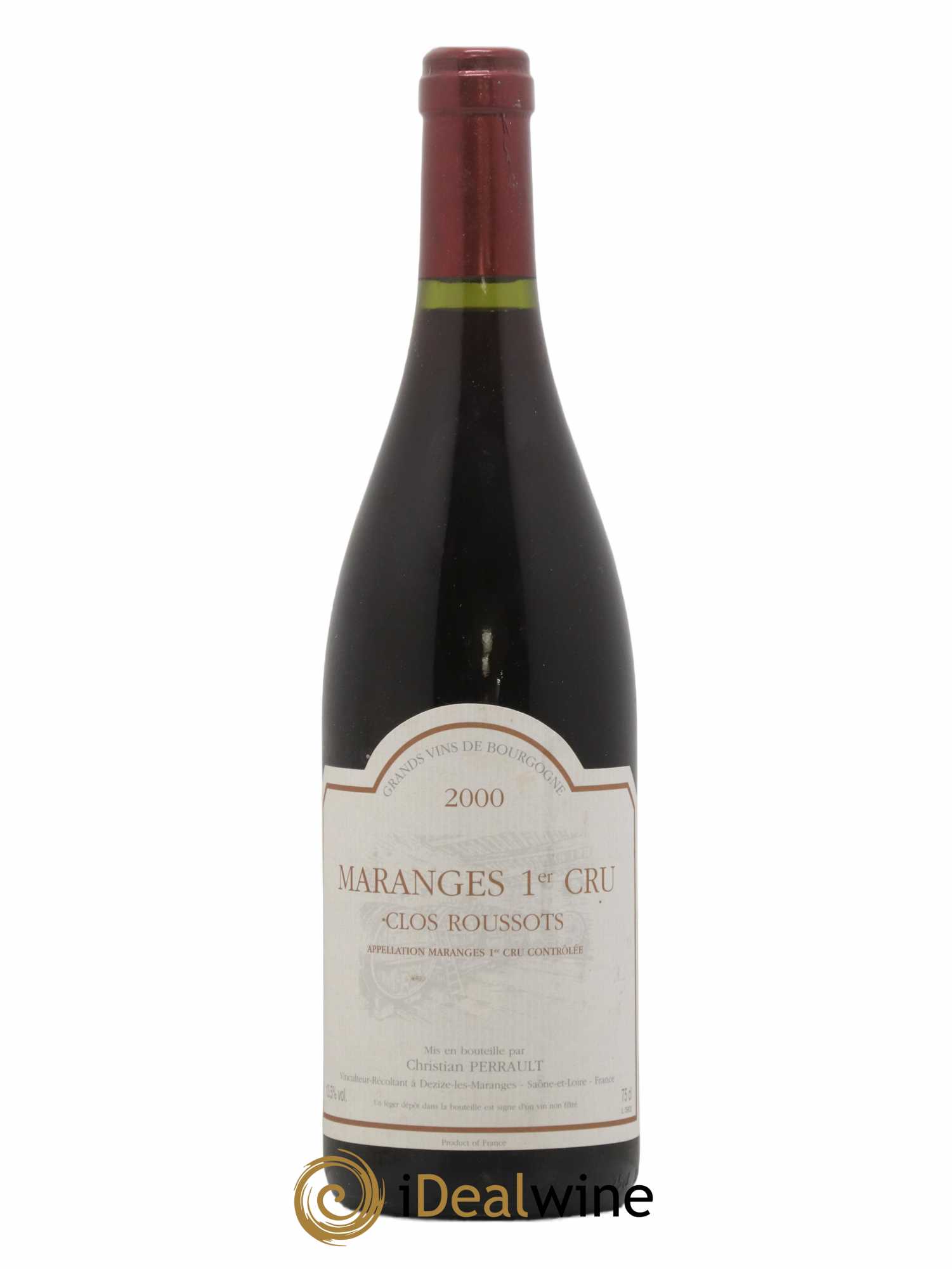 Maranges 1er Cru Clos Roussots Perrault 2000 - Lot de 1 bouteille - 0