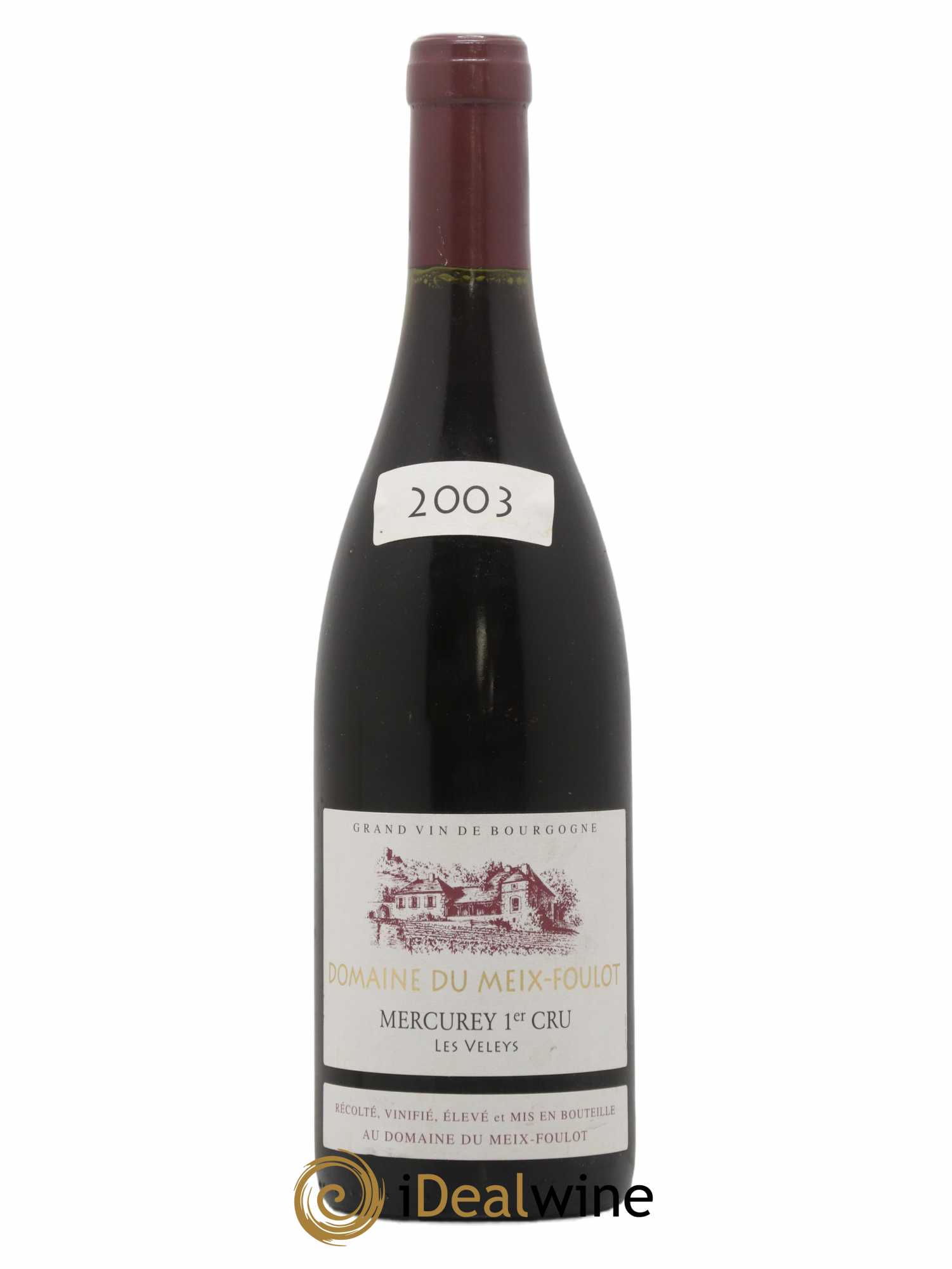 Mercurey 1er Cru Les Veleys Domaine Du Meix Foulot 2003 - Lot de 1 bouteille - 0