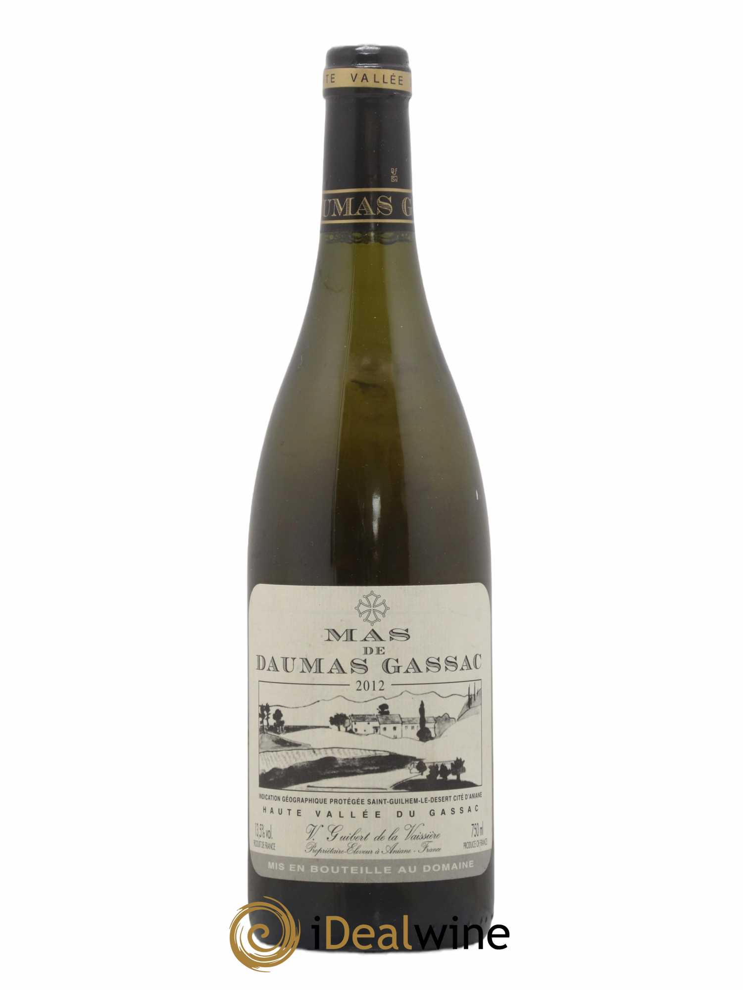 Saint-Guilhem-le-Désert - Cité d'Aniane Mas Daumas Gassac Famille Guibert de La Vaissière 2012 - Lot de 1 bouteille - 0