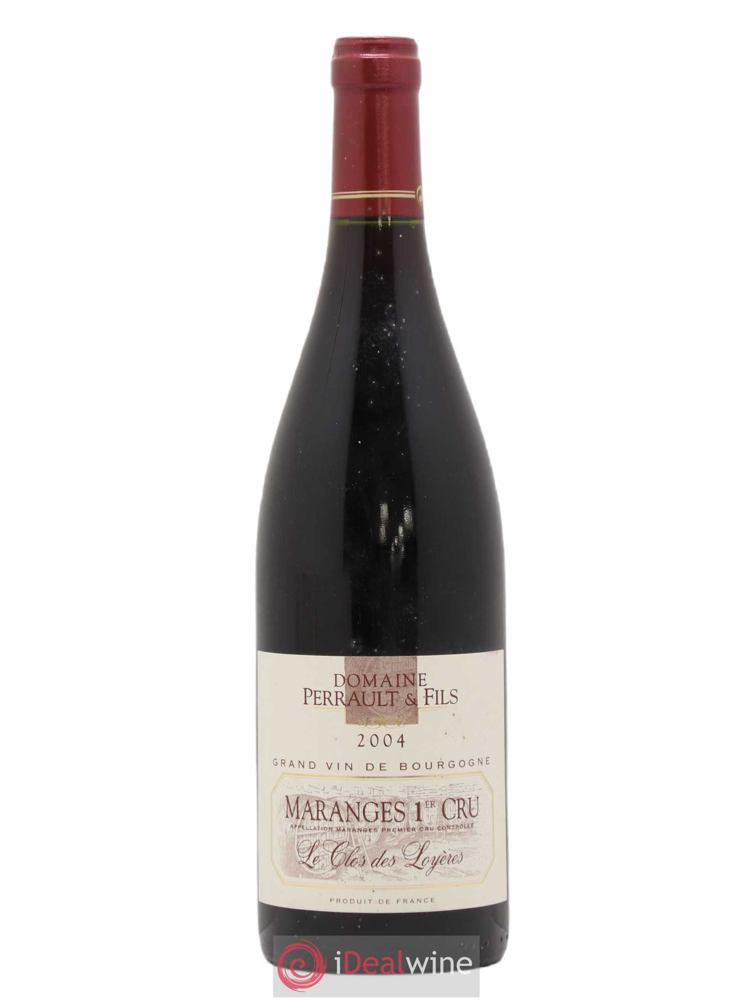 Maranges 1er Cru Clos des Loyères Perrault 2004 - Posten von 1 Flasche - 0