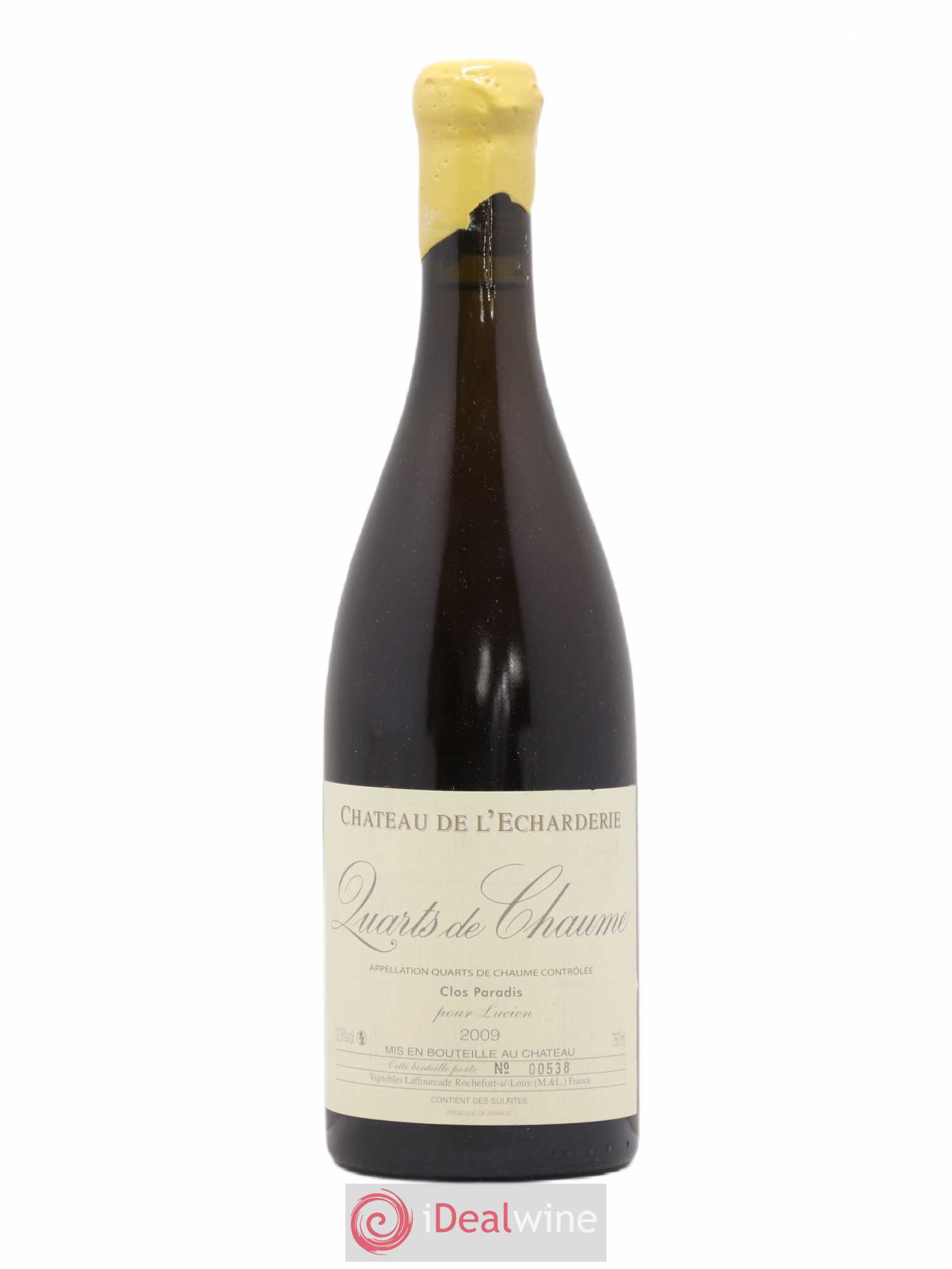 Quarts de Chaume Clos Paradis L'Echarderie 2009 - Lotto di 1 bottiglia - 0