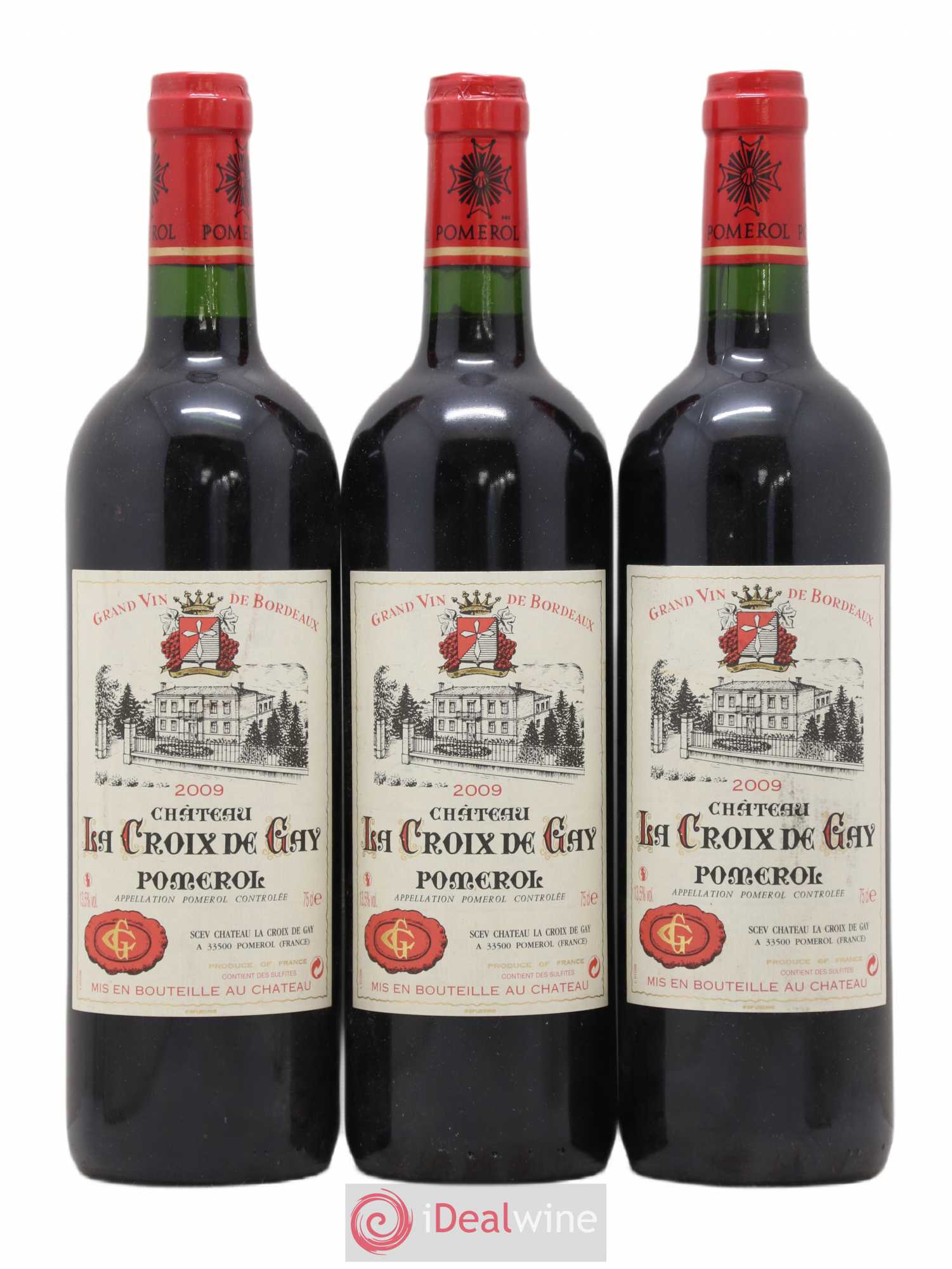 Château la Croix de Gay 2009 - Lot de 3 bouteilles - 0