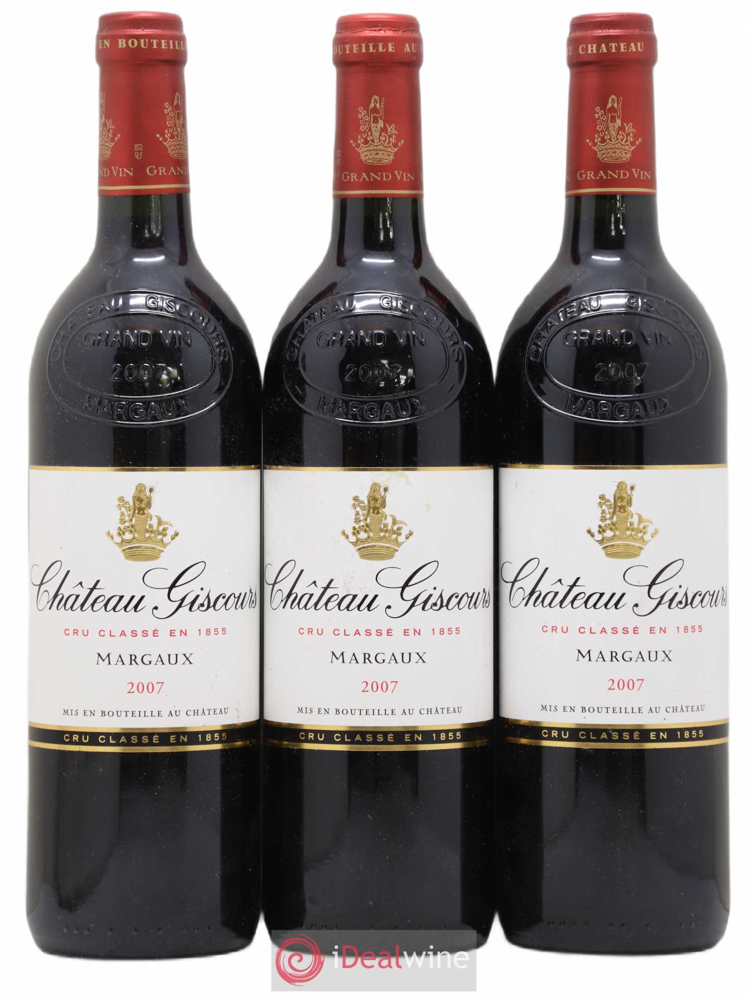 Château Giscours 3ème Grand Cru Classé 2007 - Lot de 3 bouteilles - 0