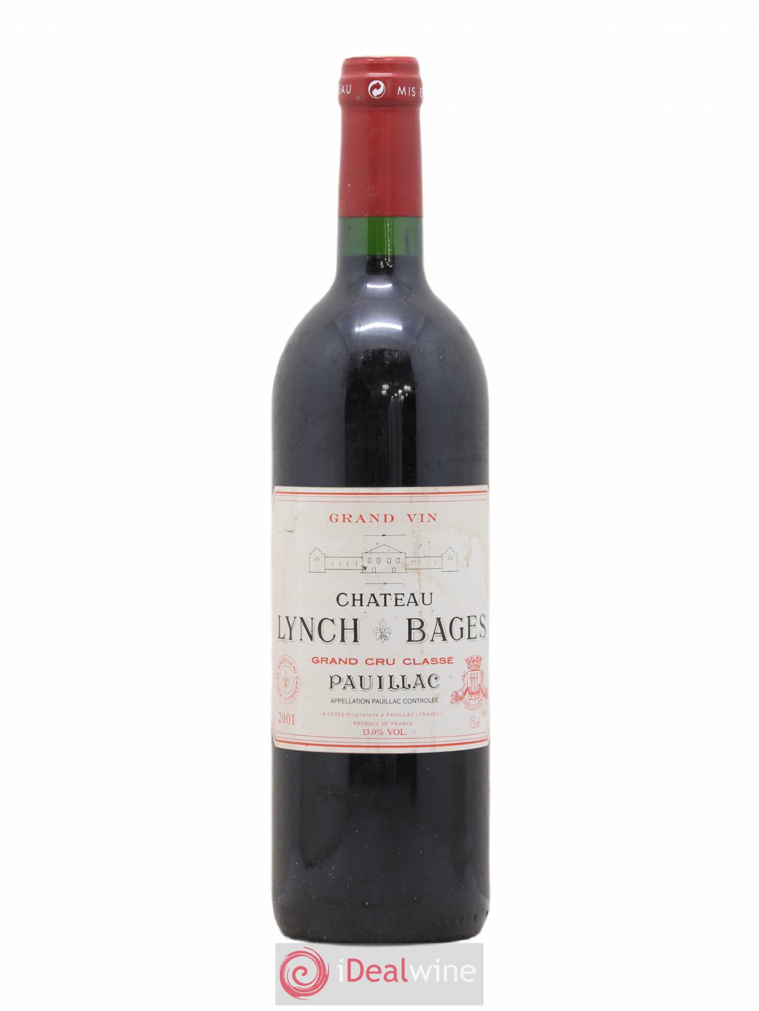 Château Lynch Bages 5ème Grand Cru Classé 2001 - Lot de 1 bouteille - 0