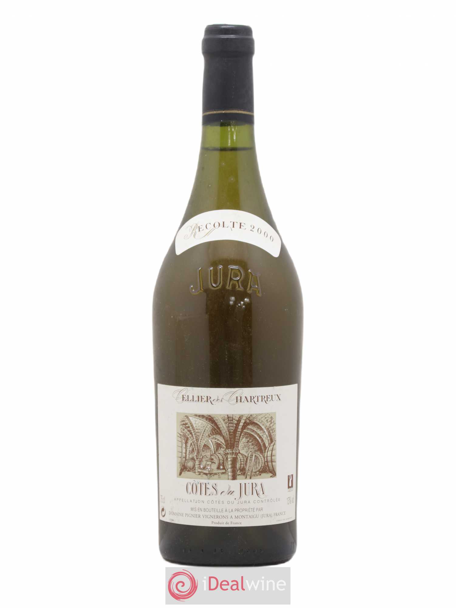 Côtes du Jura Cellier des Chartreux Chardonnay Domaine Pignier 2000 - Posten von 1 Flasche - 0