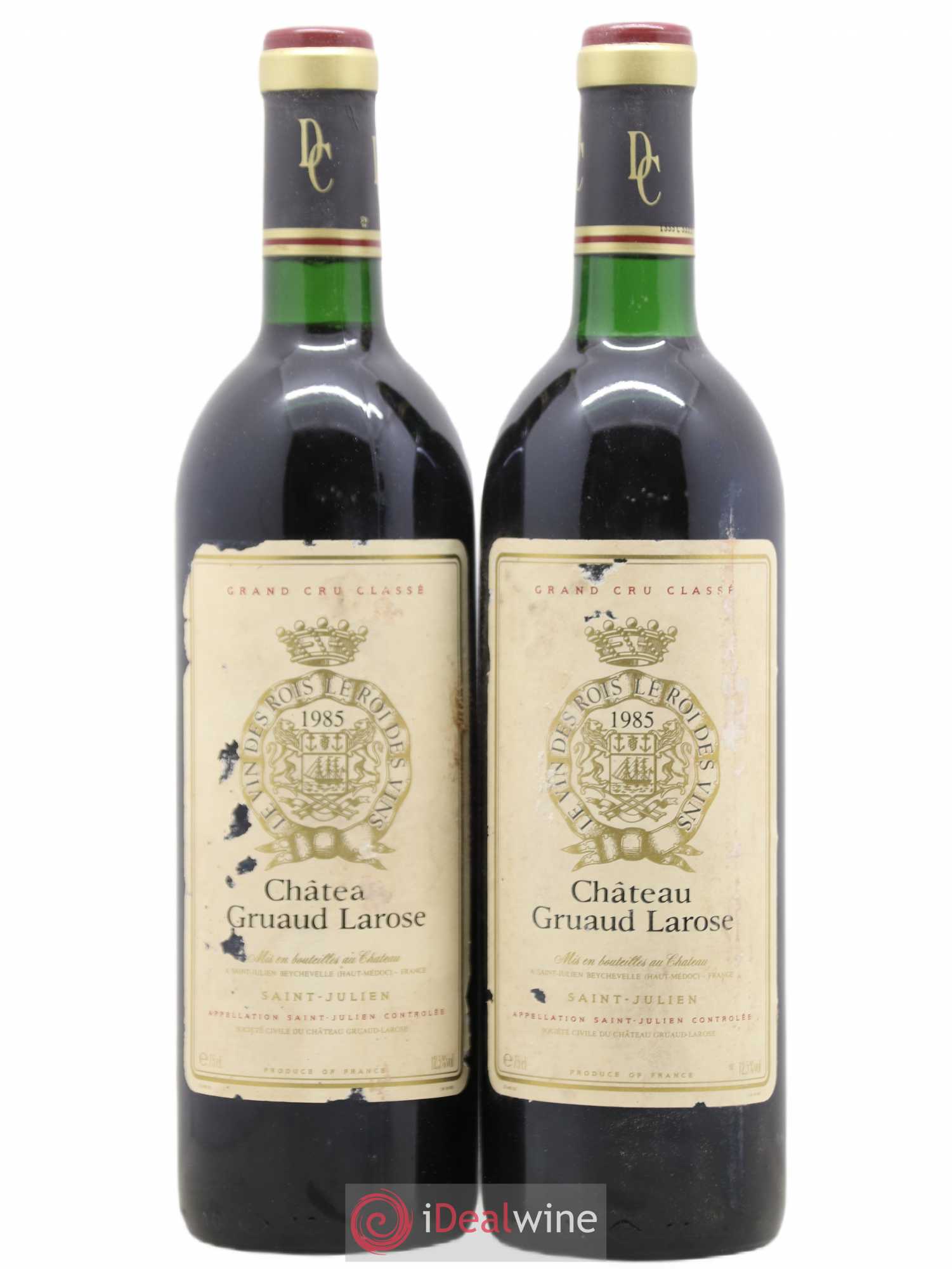 Château Gruaud Larose 2ème Grand Cru Classé 1985 - Lot de 2 bouteilles - 0