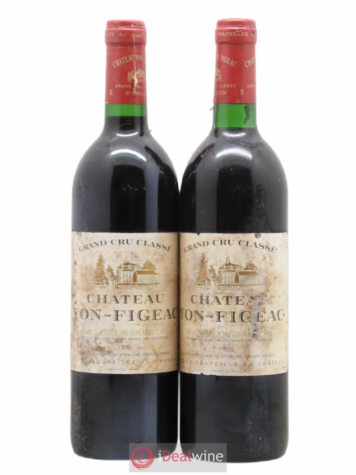 Château Yon Figeac Grand Cru Classé 1995 - Lot de 2 bouteilles - 0