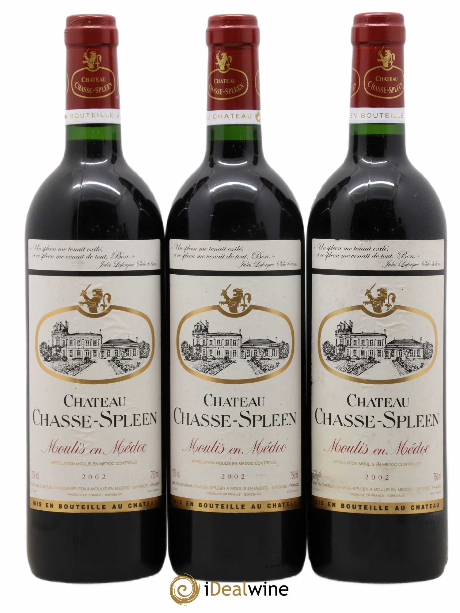 Château Chasse Spleen 2002 - Lot de 6 bouteilles - 1