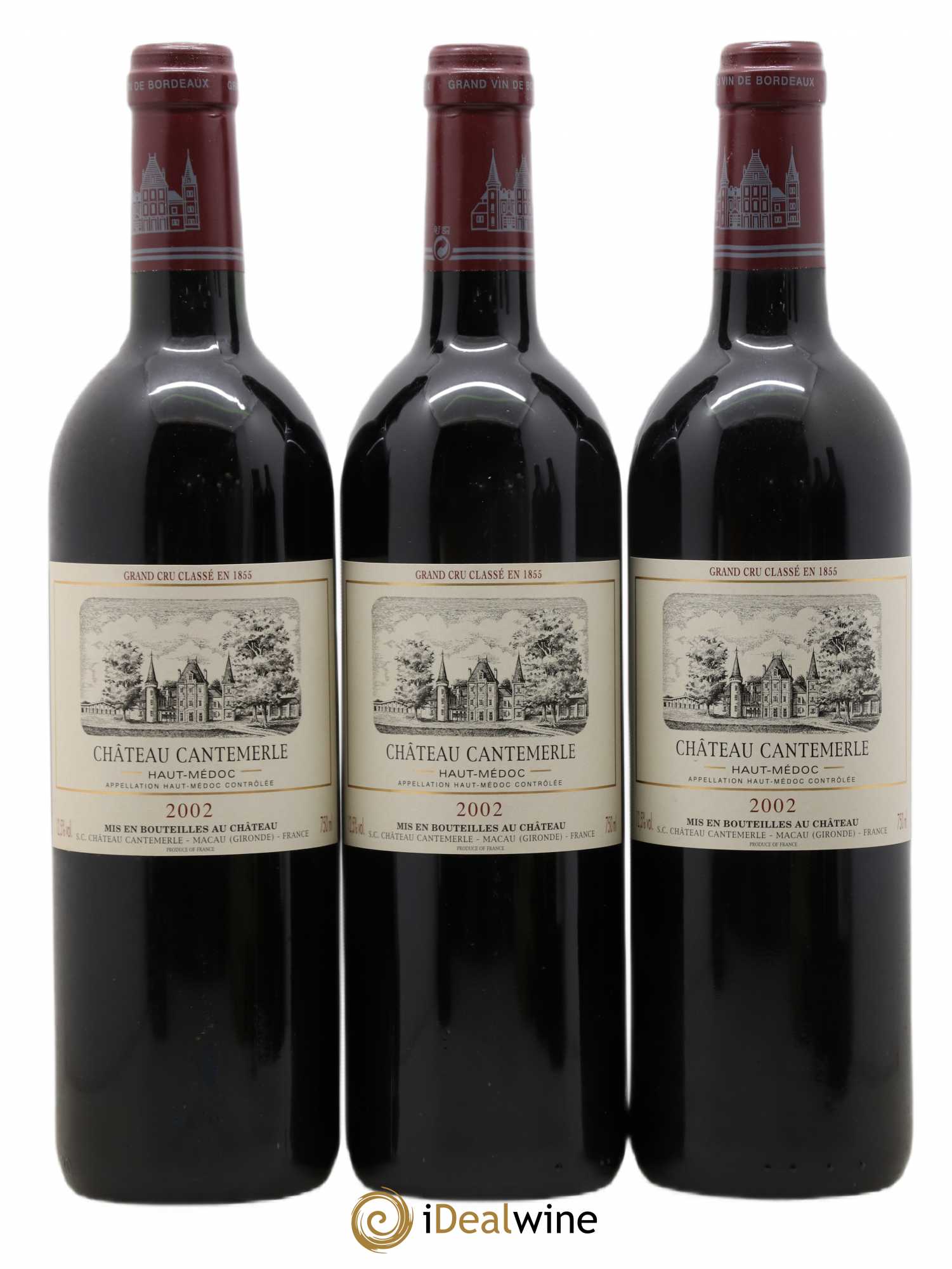 Château Cantemerle 5ème Grand Cru Classé 2002 - Lotto di 6 bottiglie - 1