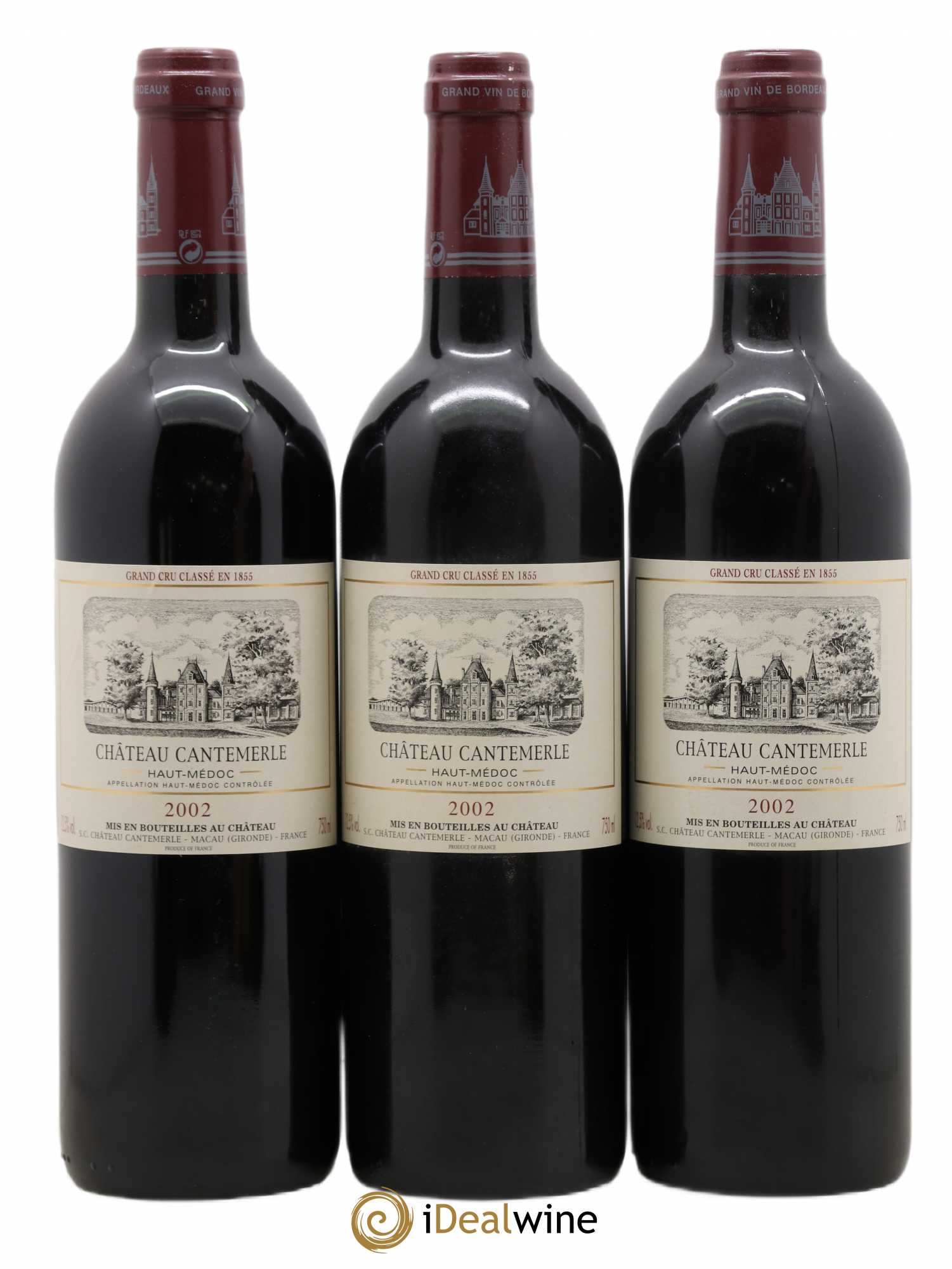 Château Cantemerle 5ème Grand Cru Classé 2002 - Lotto di 6 bottiglie - 2