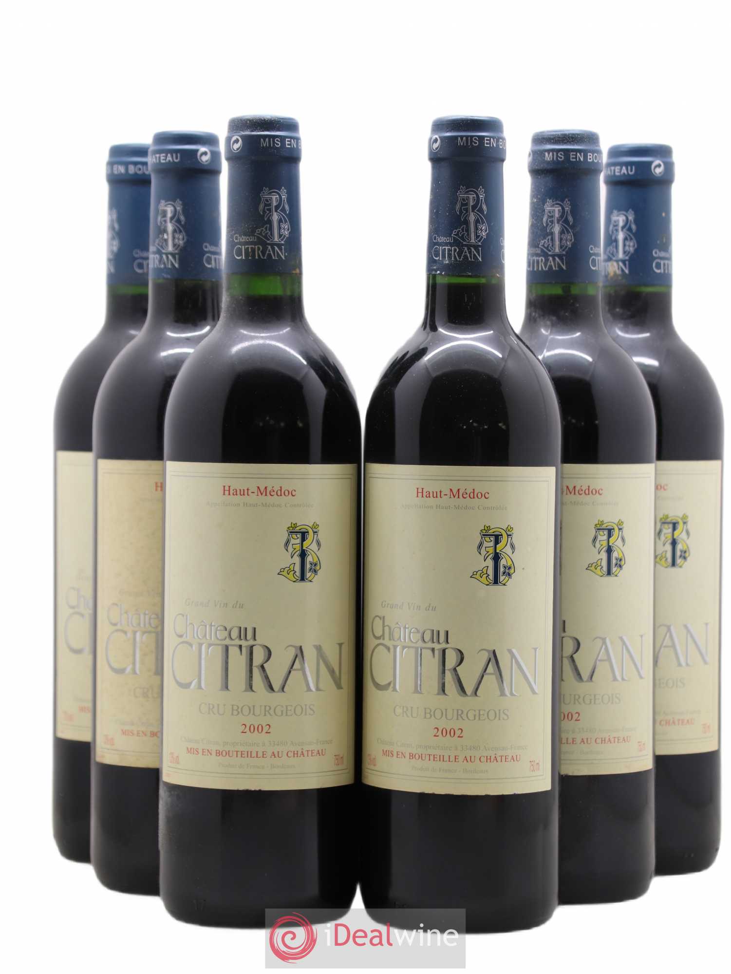 Château Citran Cru Bourgeois 2002 - Lot de 6 bouteilles - 0