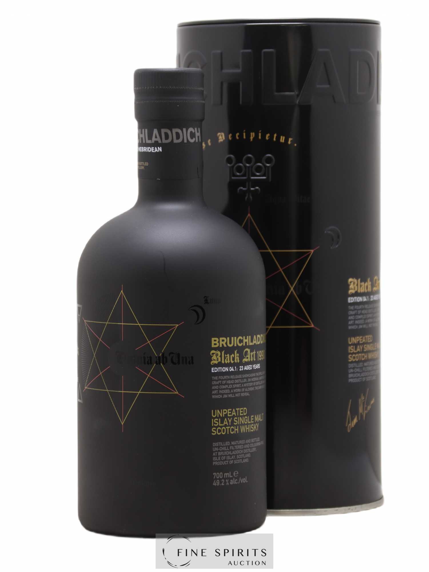 Bruichladdich 23 years 1990 Of. Black Art Edition 04.1 Unpeated - Lot of 1 bottle - 0