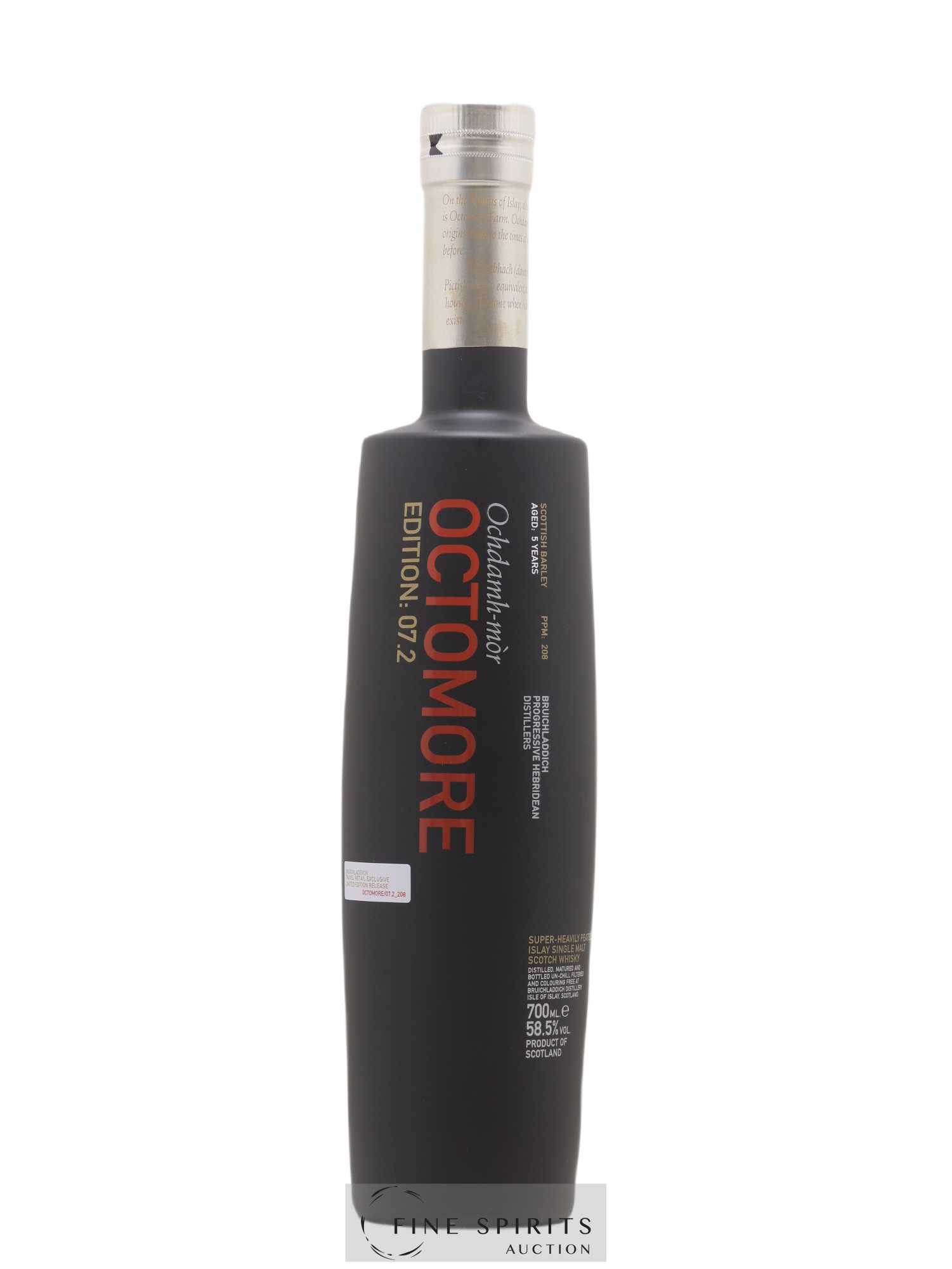 Octomore 5 years Of. Edition 07.2 Scottish Barley Limited Edition - Lot de 1 bouteille - 1