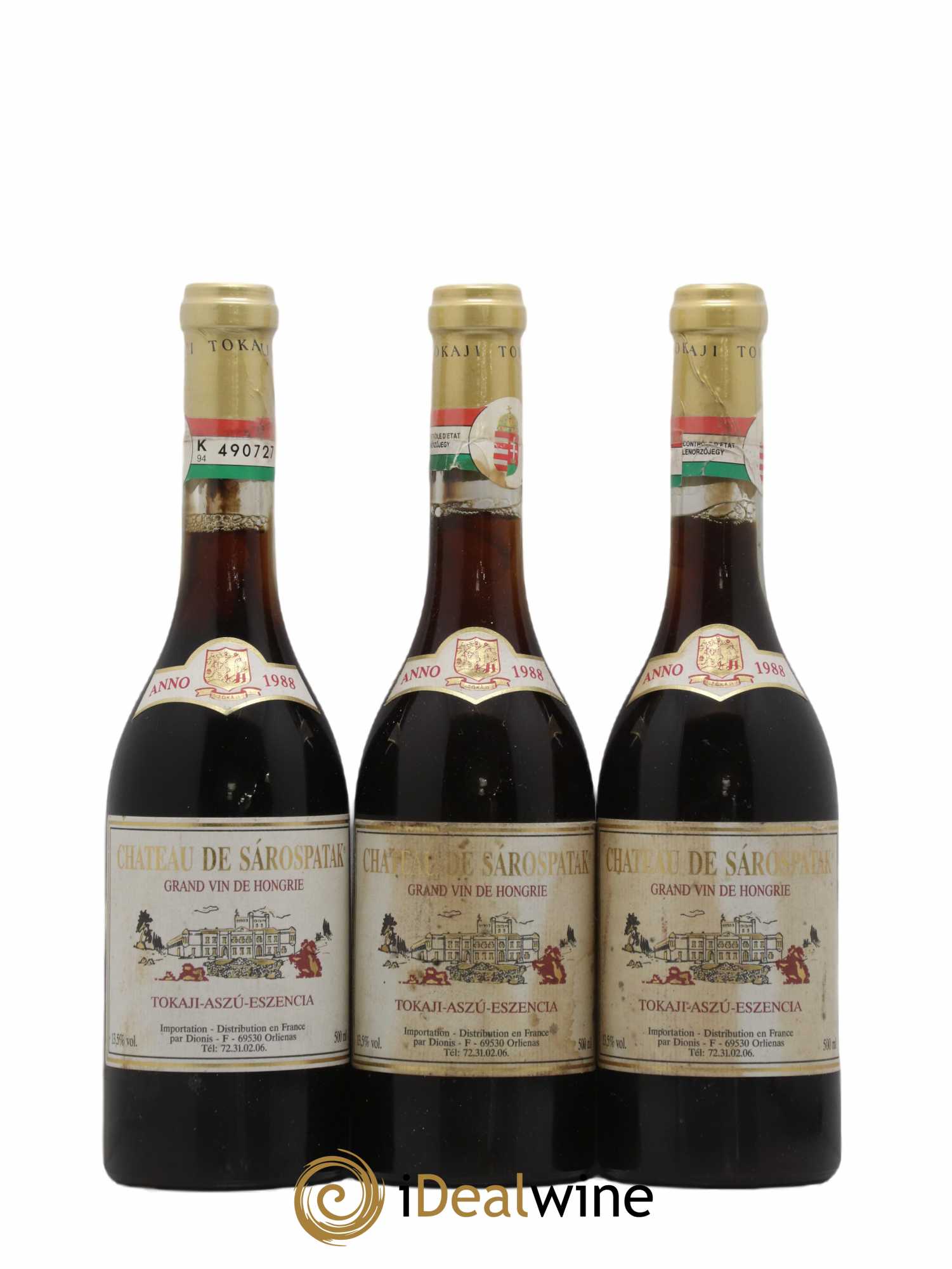 Tokaji Aszu Eszencia Château de Sarospatak 50Cl 1988 - Lotto di 3 bottiglie - 0