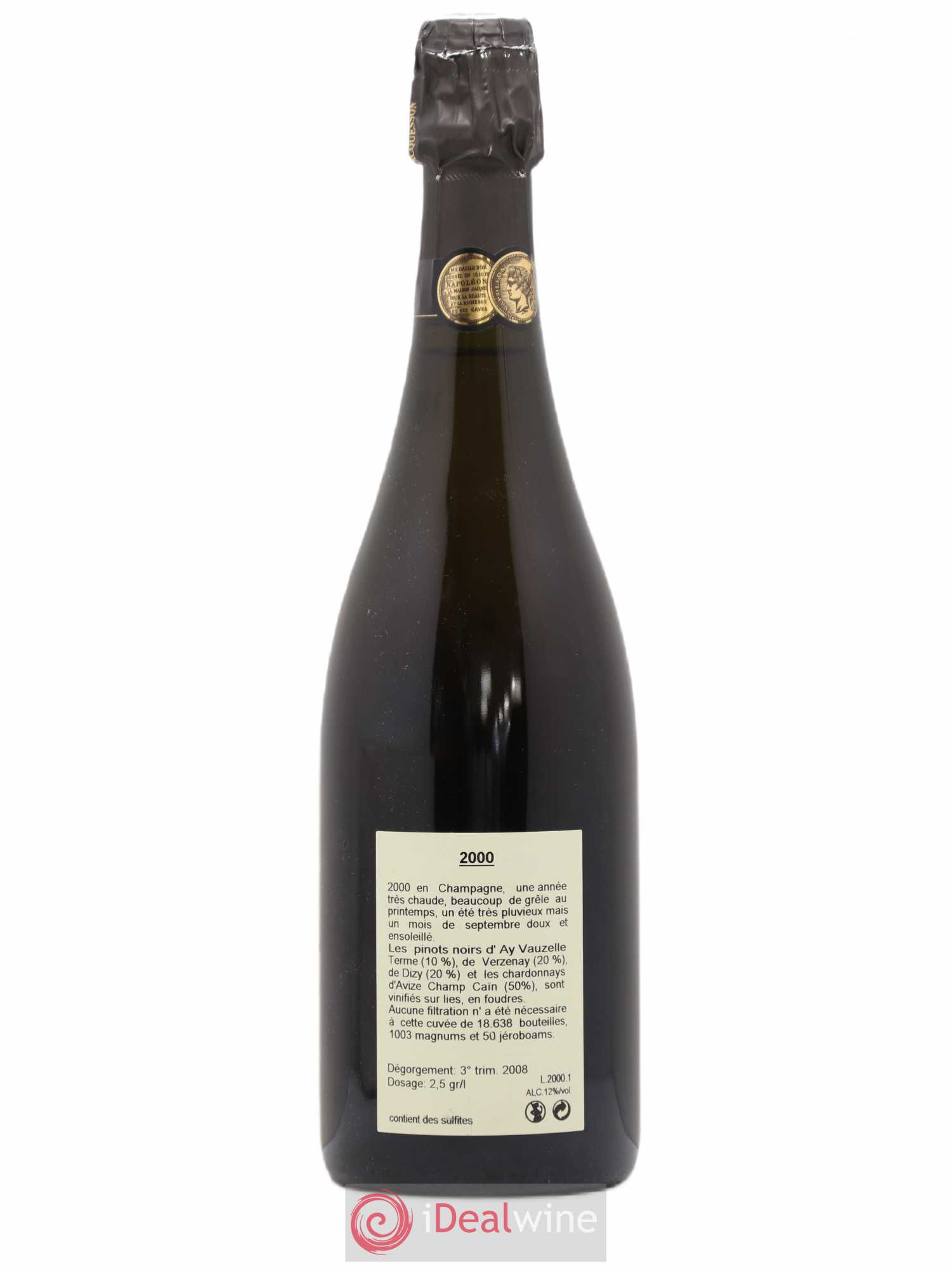 Millésimé Jacquesson 2000 - Lot de 1 bouteille - 1