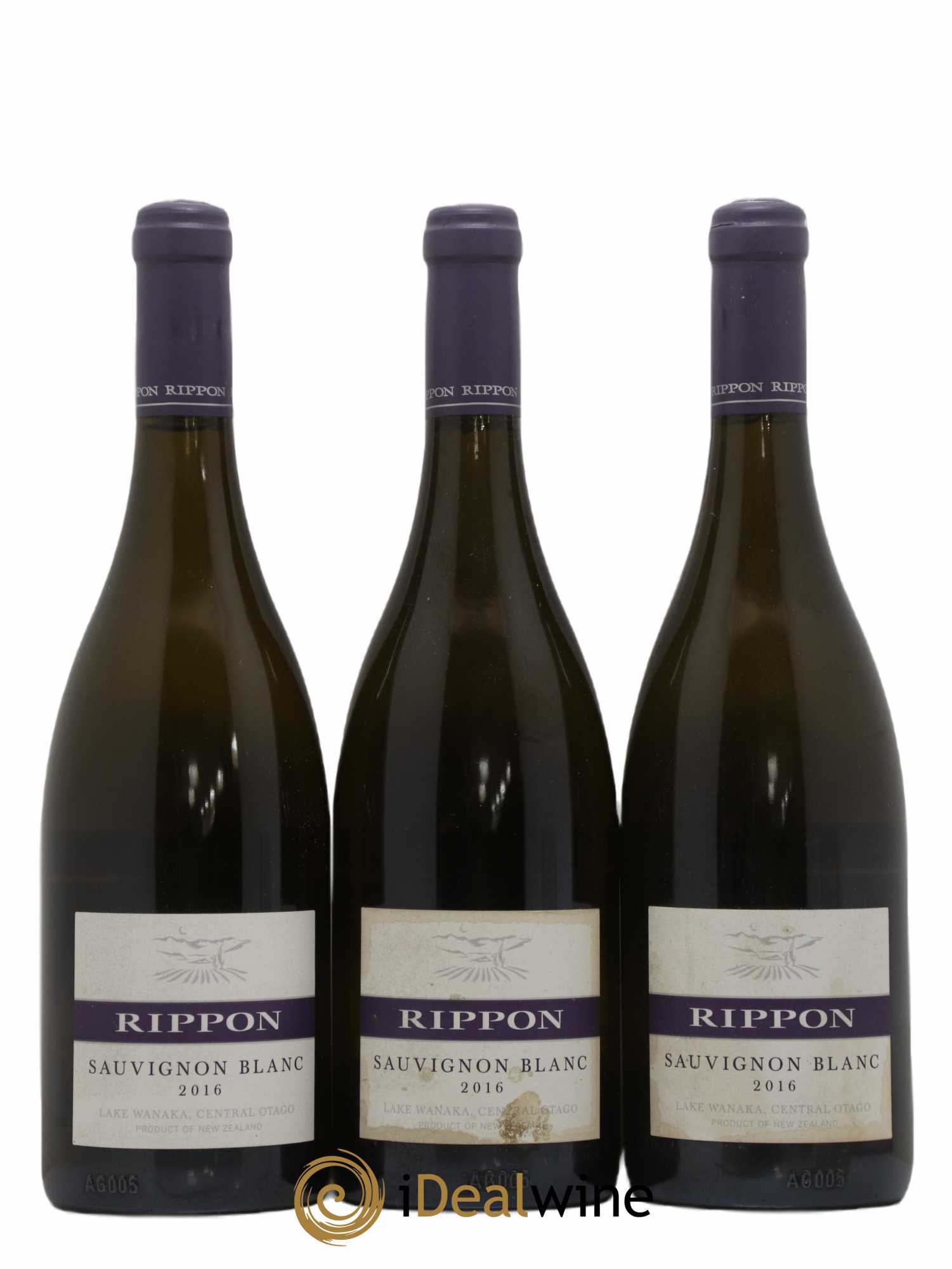 Nouvelle Zélande Rippon Sauvignon Lake Wanaka 2016 - Posten von 3 Flaschen - 0