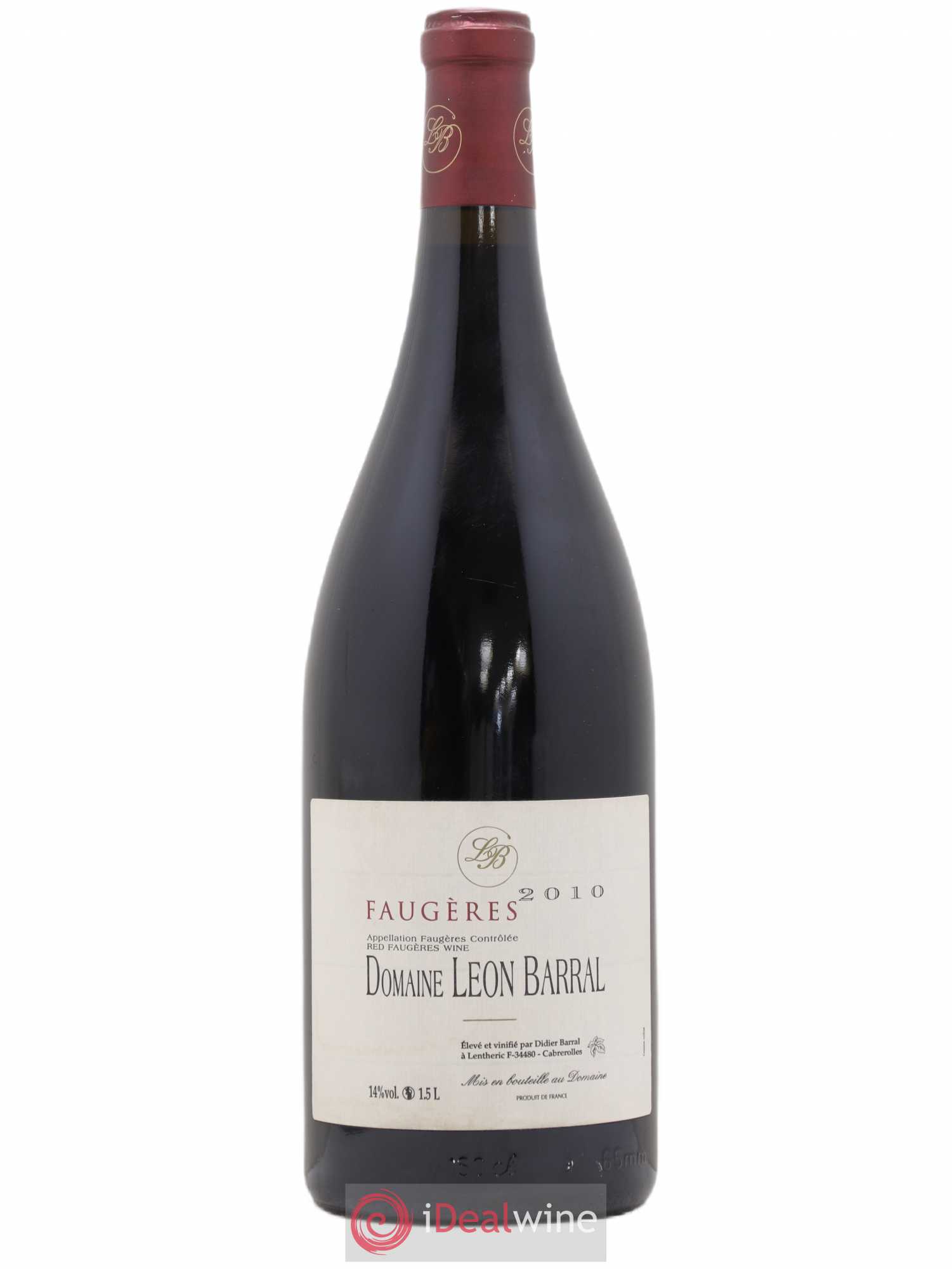 Faugères Domaine Léon Barral 2010 - Lot de 1 magnum - 0