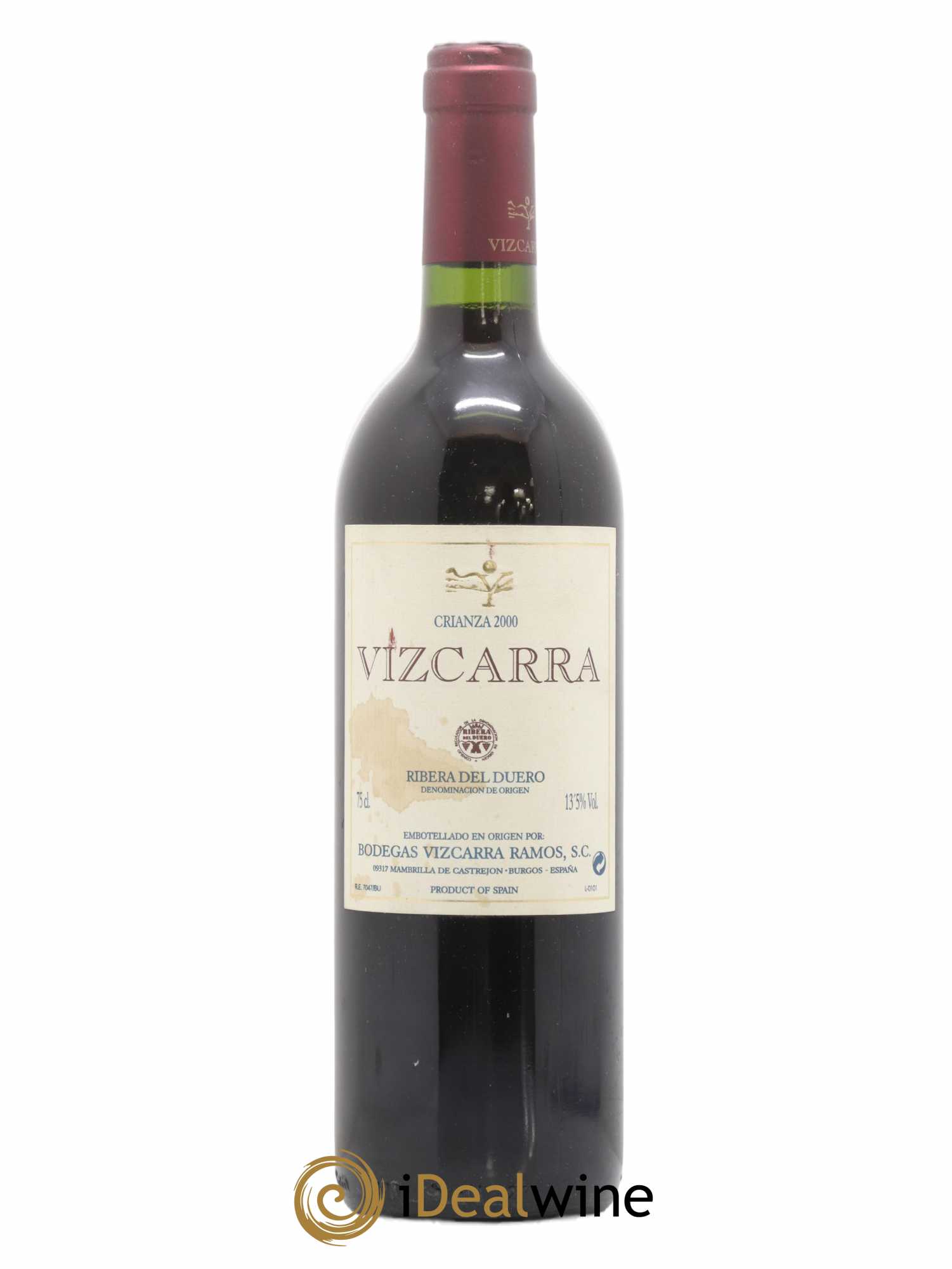 Ribera Del Duero DO Vizcarra Crianza Ribera Del Duero (sans prix de réserve) 2000 - Posten von 1 Flasche - 0