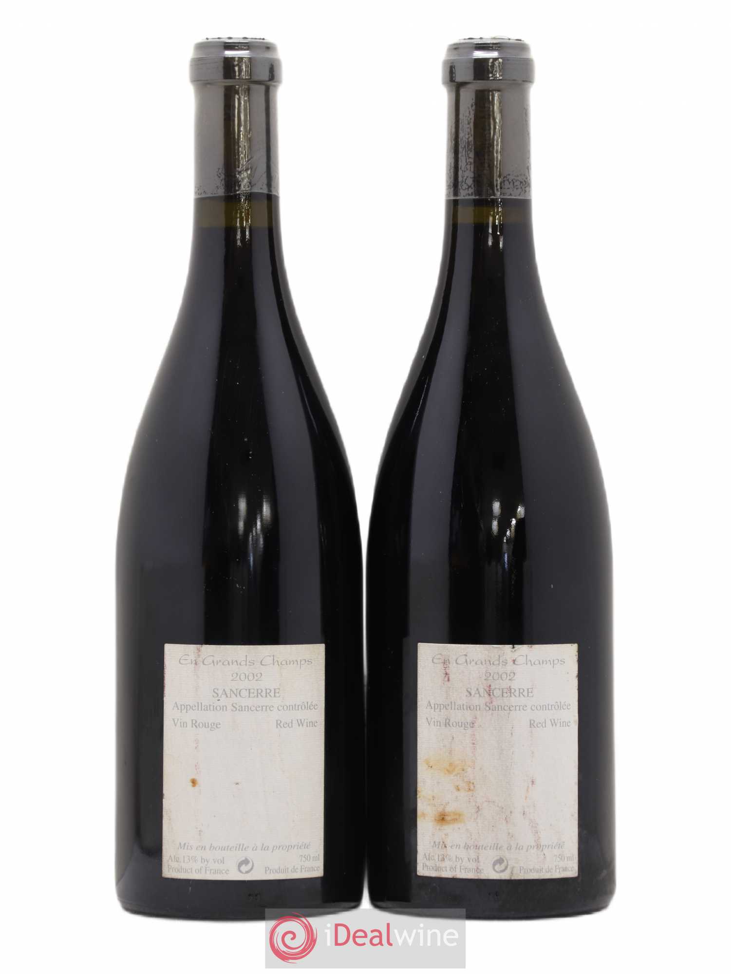 Sancerre En Grands Champs Alphonse Mellot 2002 - Lot de 2 bouteilles - 1