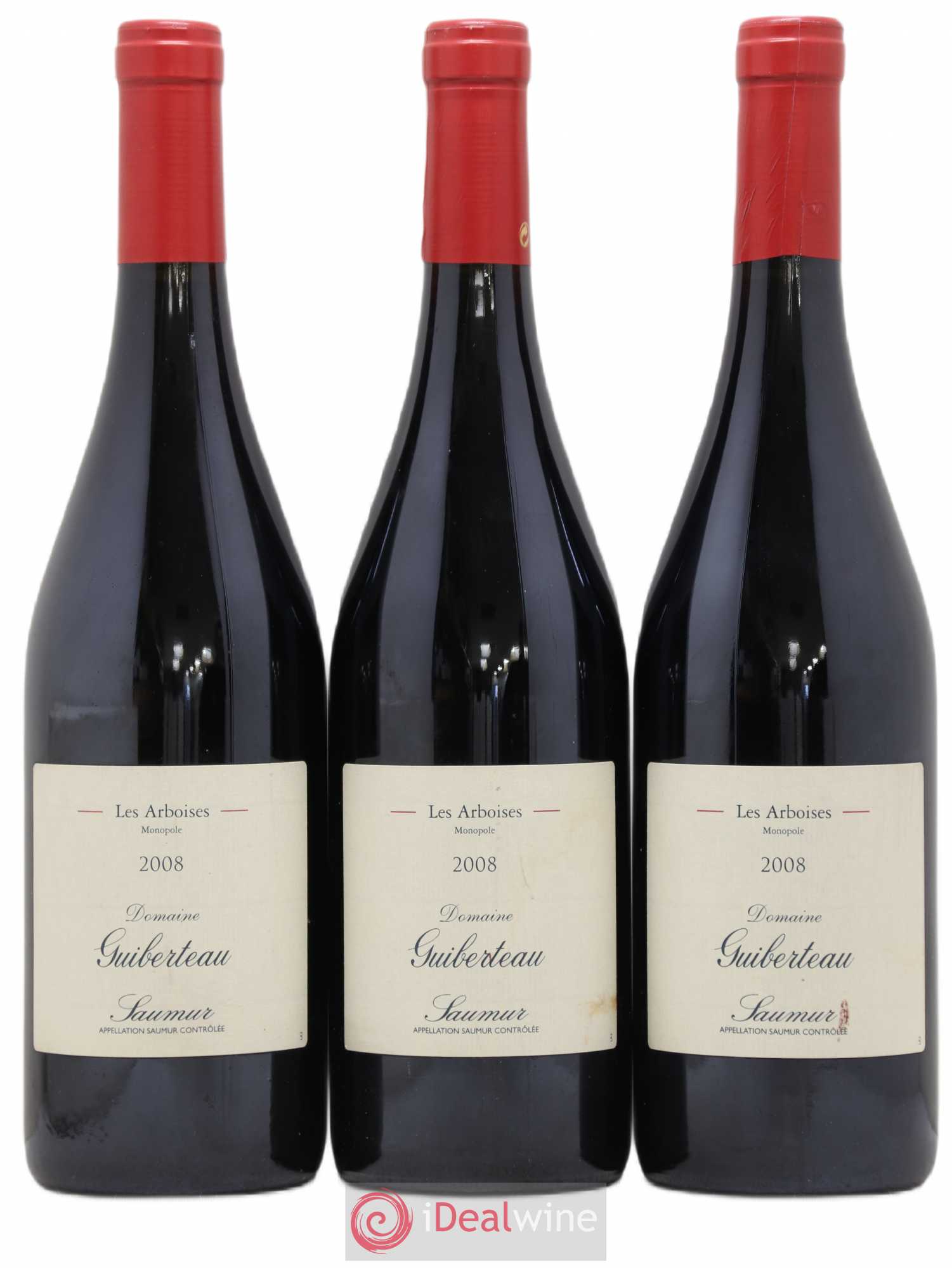 Saumur Les Arboises Domaine Guiberteau 2008 - Lot de 3 bouteilles - 0