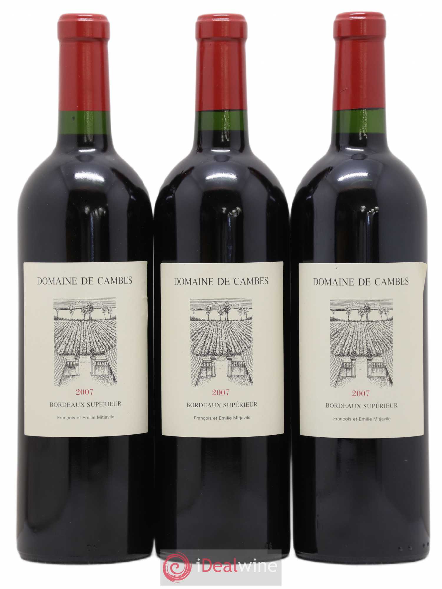 Roc de Cambes 2007 - Lot of 3 bottles - 0